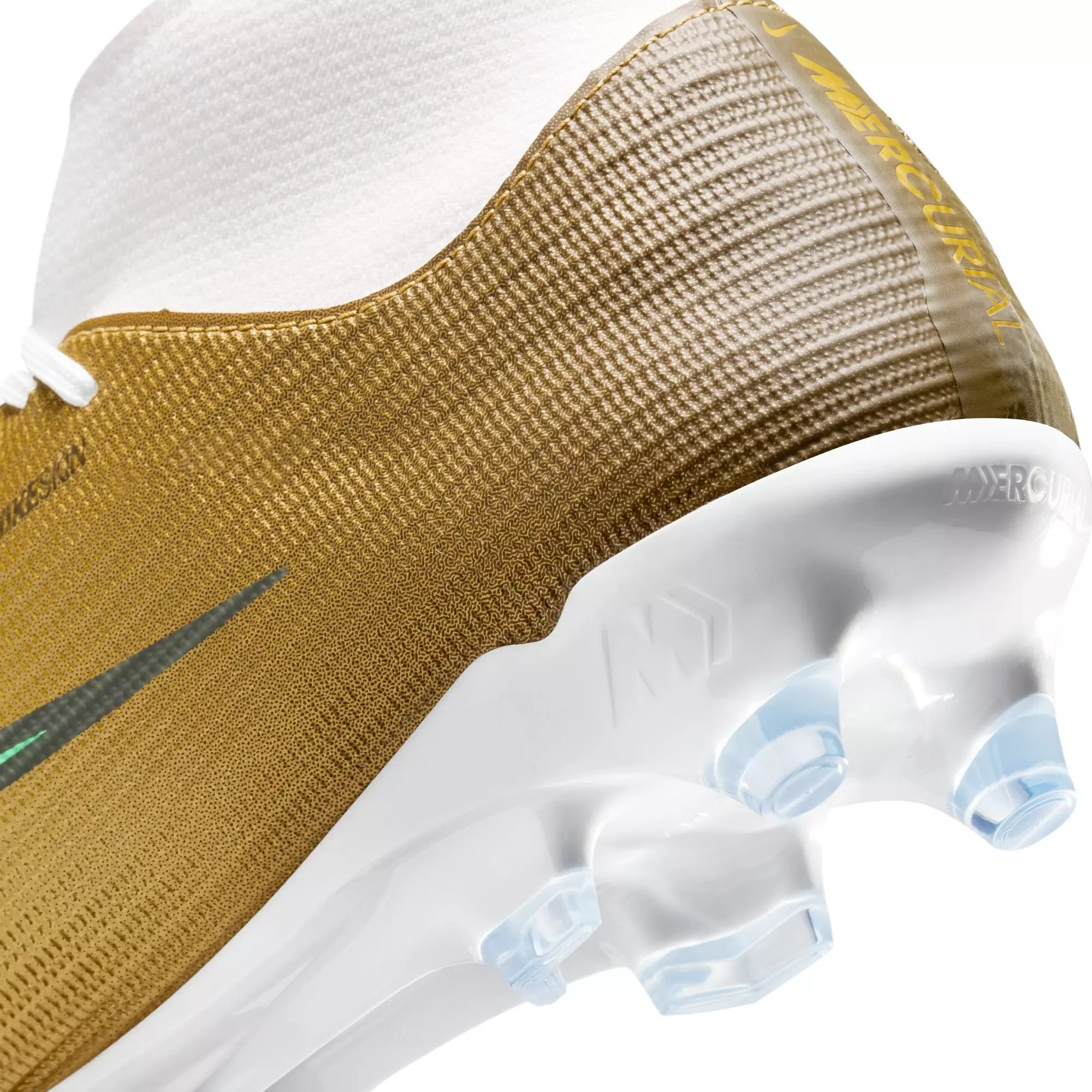 Nike Mercurial Superfly 11 Academy MG "Kylian Mbapp&eacute;" Men's Soccer Cleat - METALLIC GOLD/GREEN GLOW