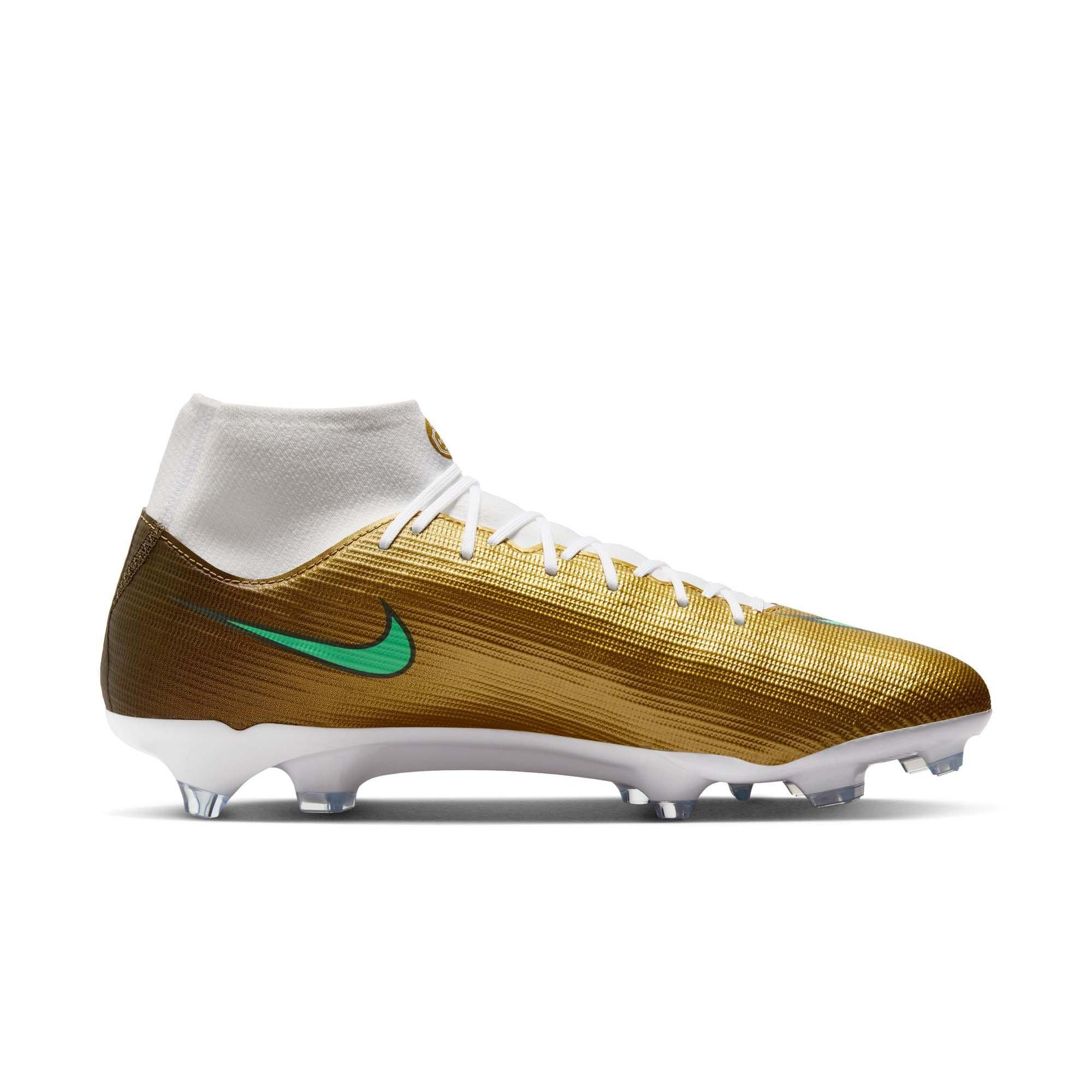 Nike Mercurial Superfly 11 Academy MG "Kylian Mbapp&eacute;" Men's Soccer Cleat - METALLIC GOLD/GREEN GLOW