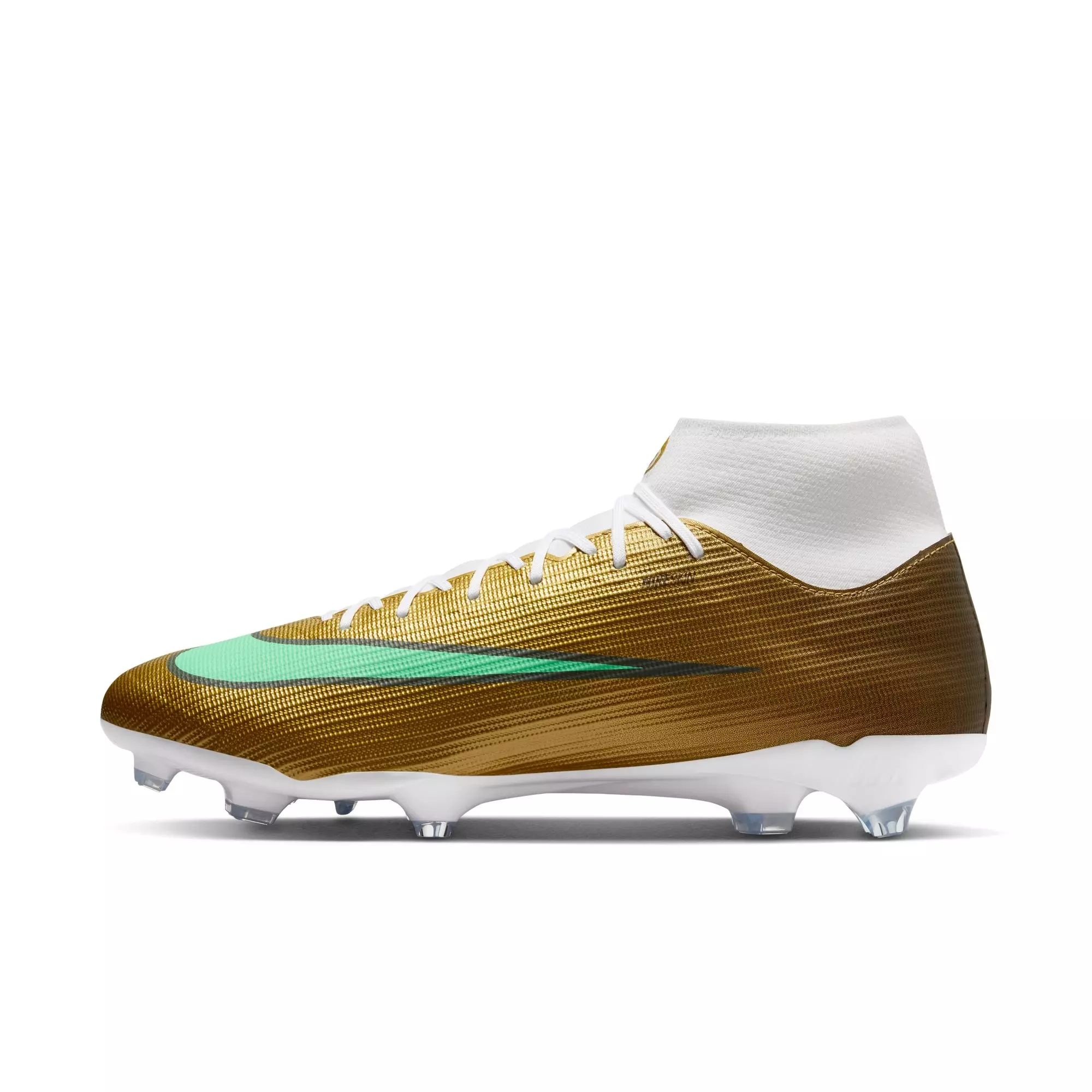 Nike Mercurial Superfly 11 Academy MG "Kylian Mbapp&eacute;" Men's Soccer Cleat - METALLIC GOLD/GREEN GLOW