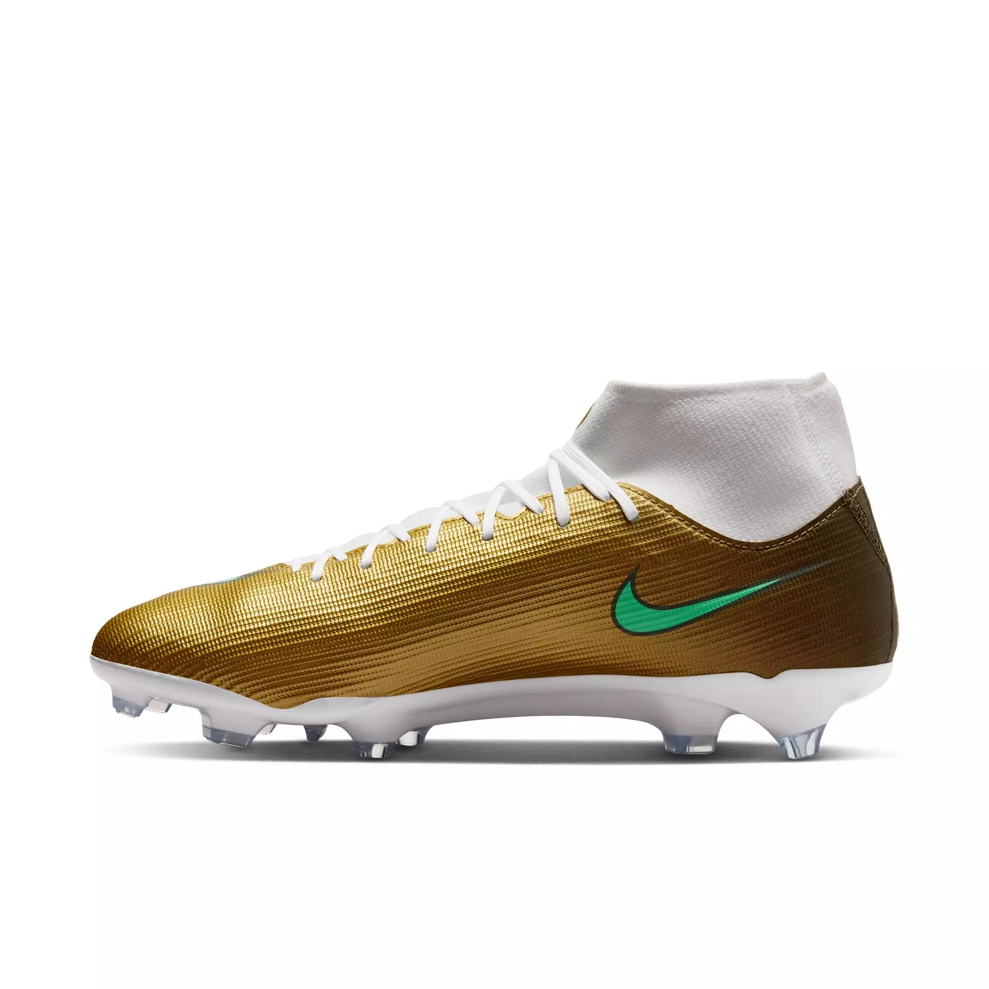 Nike Mercurial Superfly 11 Academy MG "Kylian Mbapp&eacute;" Men's Soccer Cleat - METALLIC GOLD/GREEN GLOW
