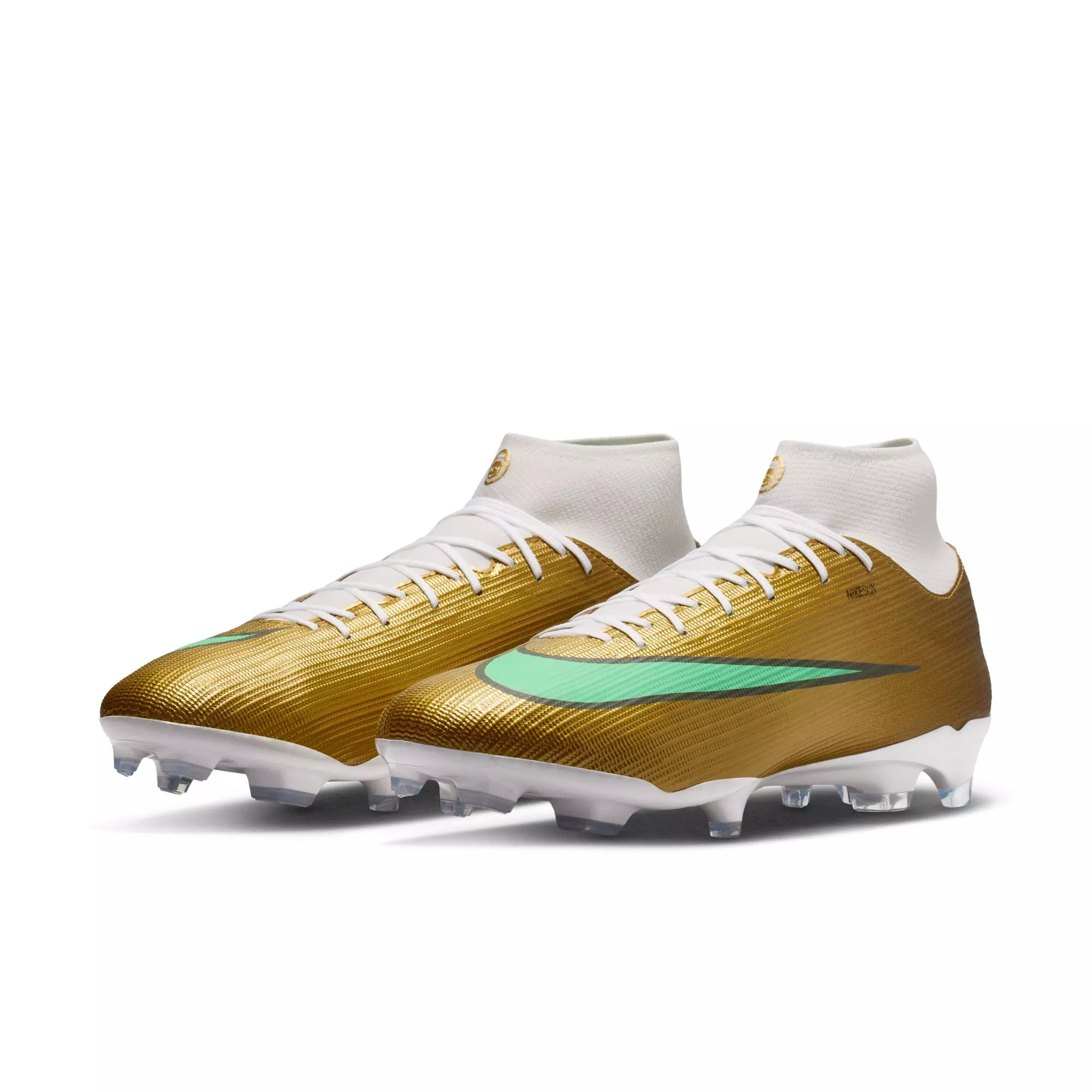 Nike Mercurial Superfly 11 Academy MG "Kylian Mbapp&eacute;" Men's Soccer Cleat - METALLIC GOLD/GREEN GLOW