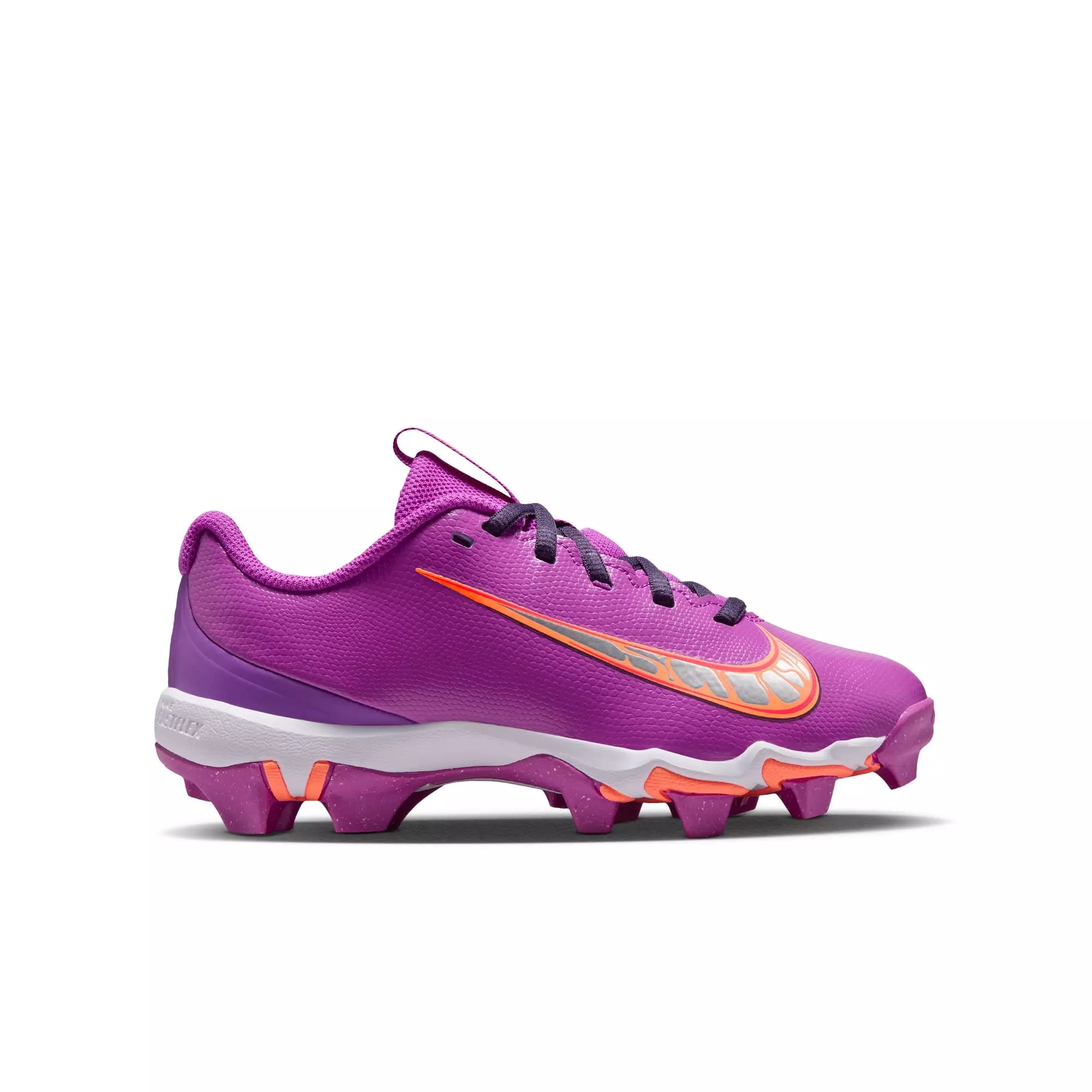 Nike Vapor Shark 3 'CeeDee Lamb' Preschool Girl's Football Cleats - Purple/Orange - PURPLE/ORANGE