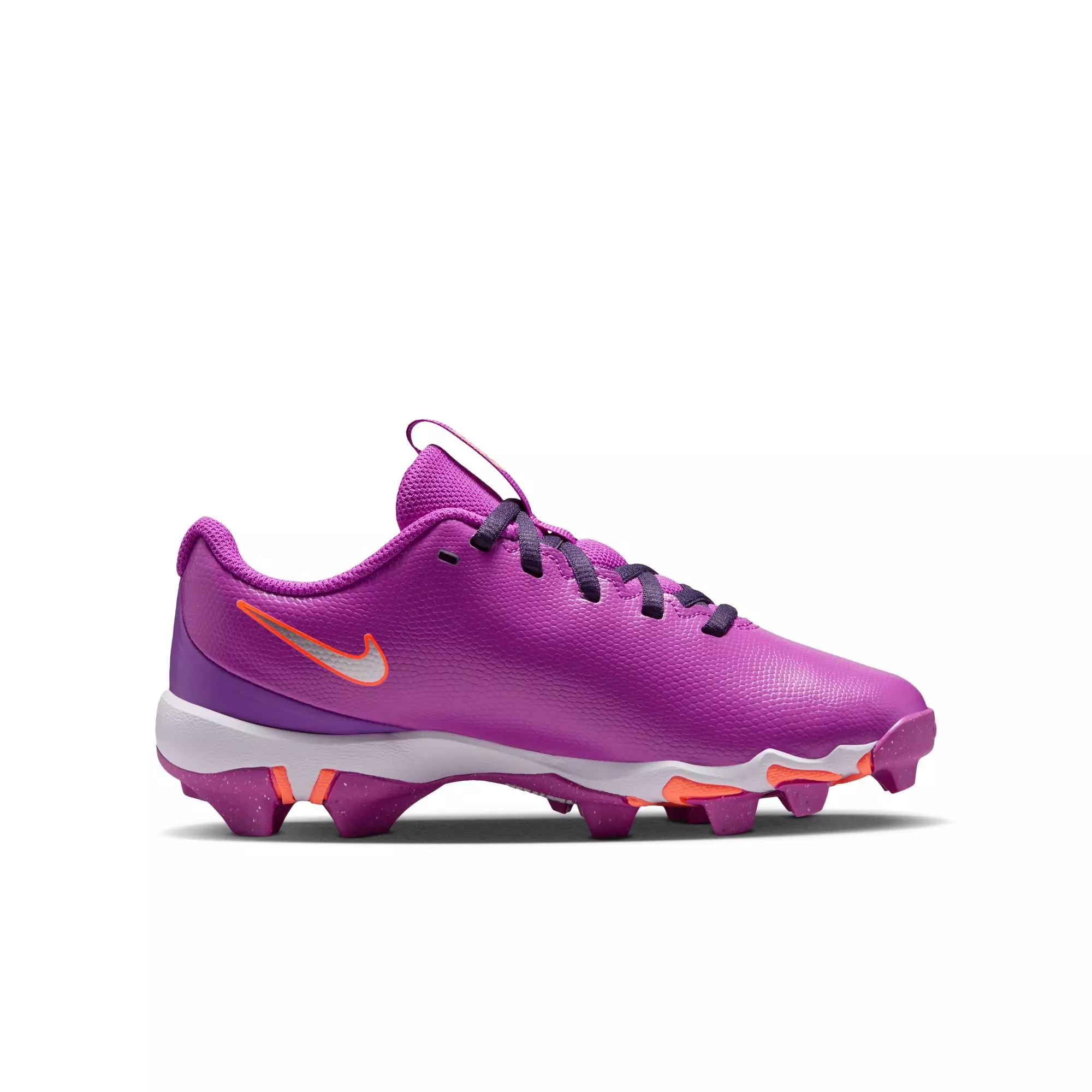 Nike Vapor Shark 3 'CeeDee Lamb' Preschool Girl's Football Cleats - Purple/Orange - PURPLE/ORANGE