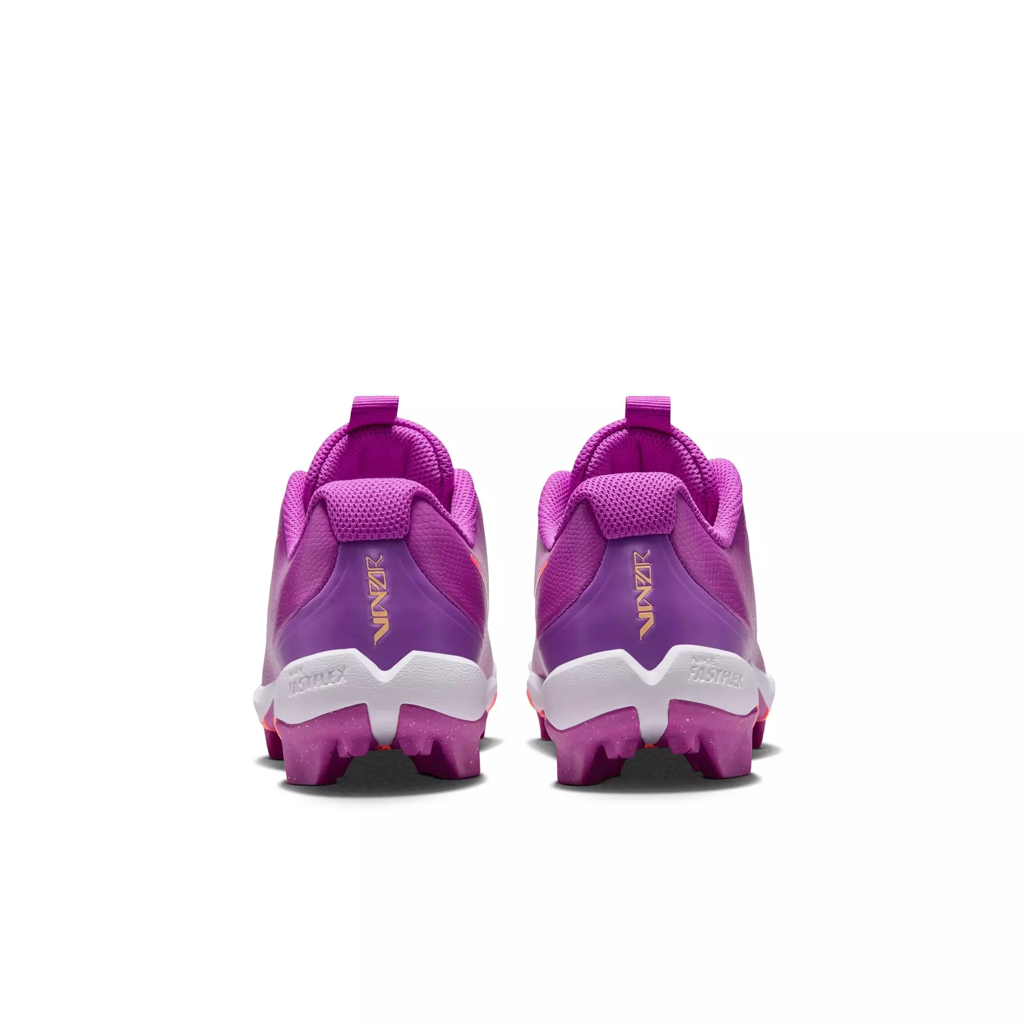 Nike Vapor Shark 3 'CeeDee Lamb' Preschool Girl's Football Cleats - Purple/Orange - PURPLE/ORANGE