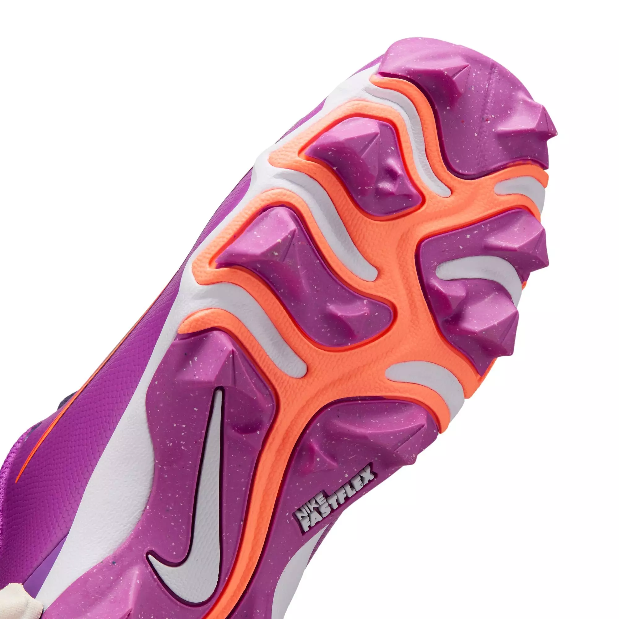 Nike Vapor Shark 3 'CeeDee Lamb' Preschool Girl's Football Cleats - Purple/Orange - PURPLE/ORANGE