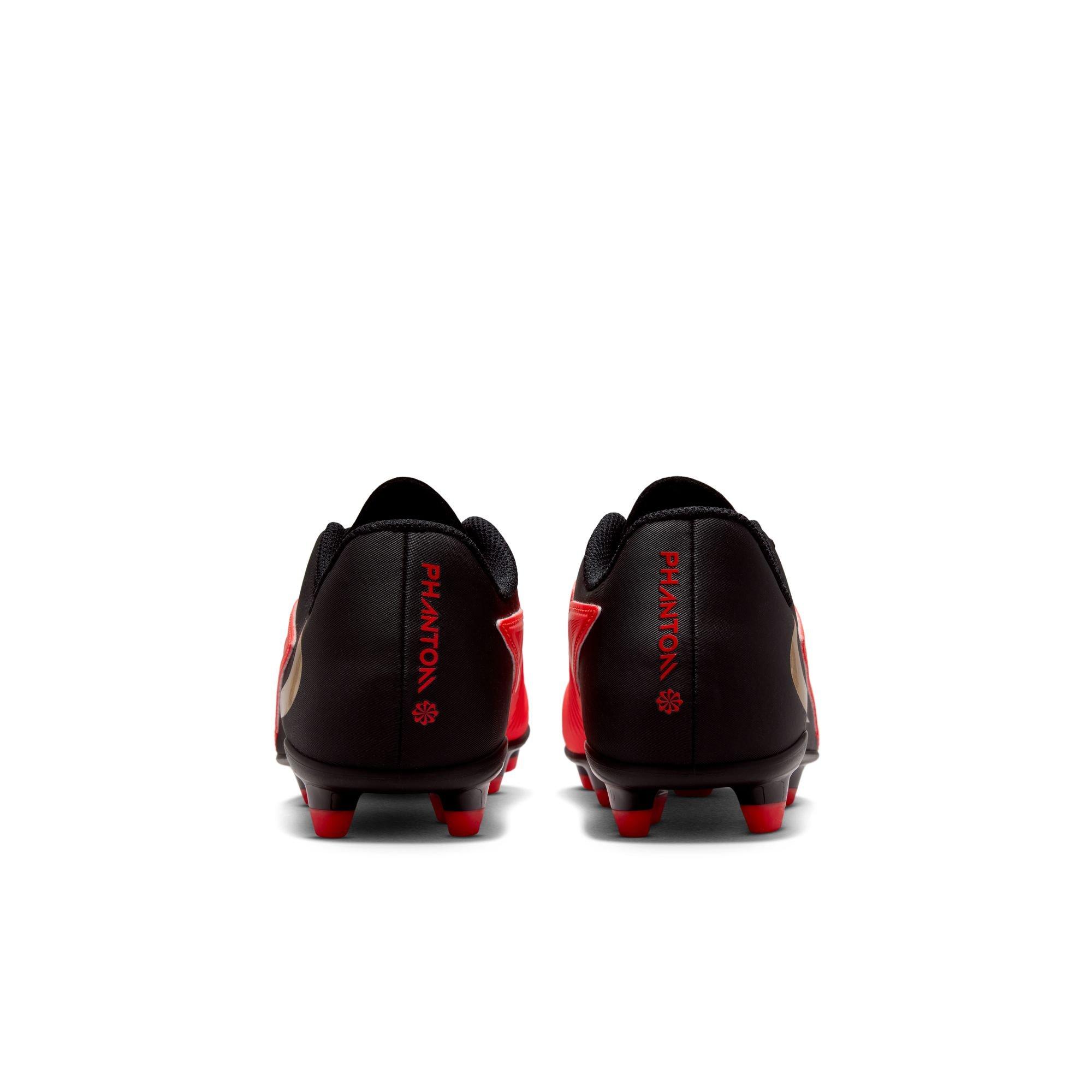 Nike Jr Phantom 6 Low Club Big Boy's Soccer Cleat - Red/Black - RED/BLACK