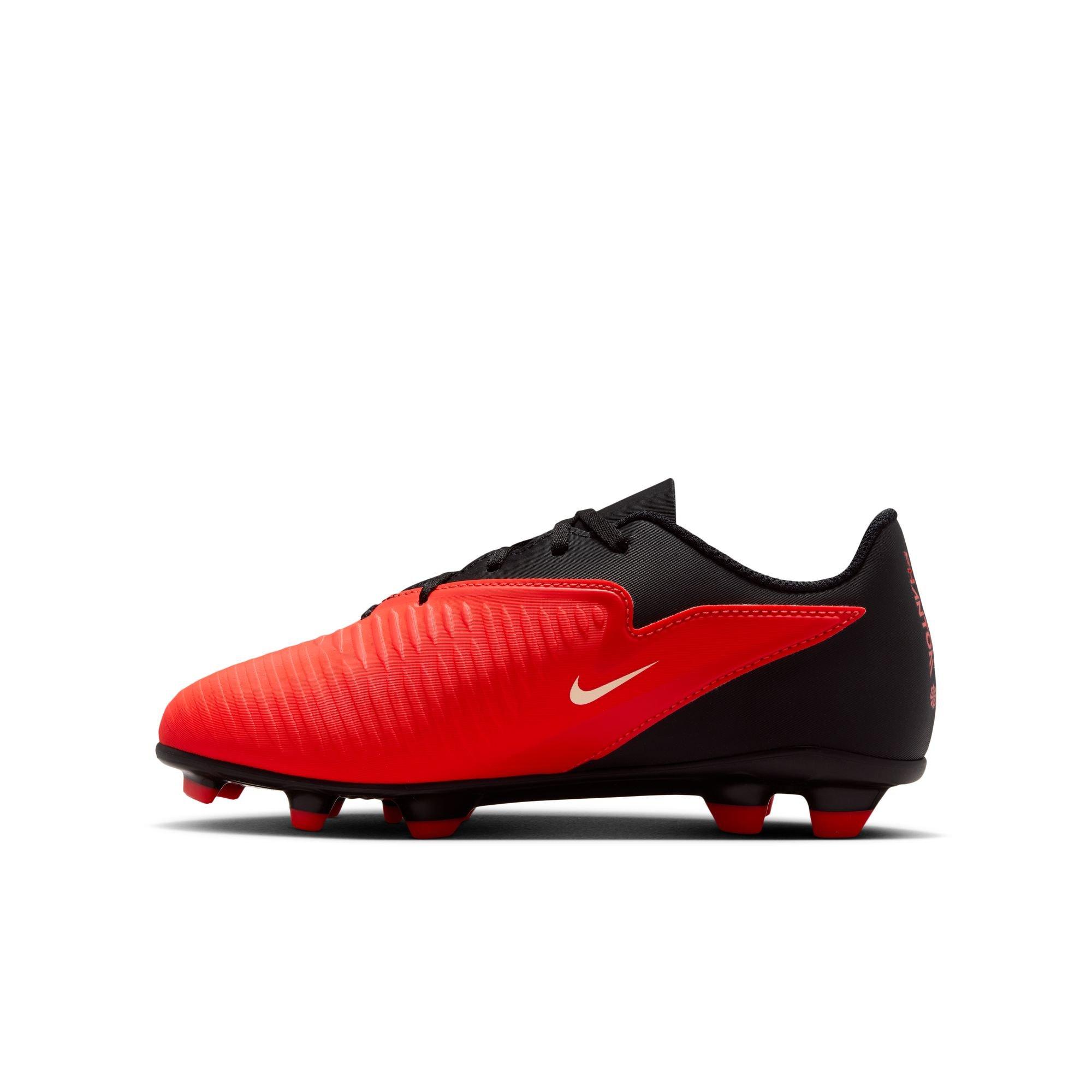 Nike Jr Phantom 6 Low Club Big Boy's Soccer Cleat - Red/Black - RED/BLACK