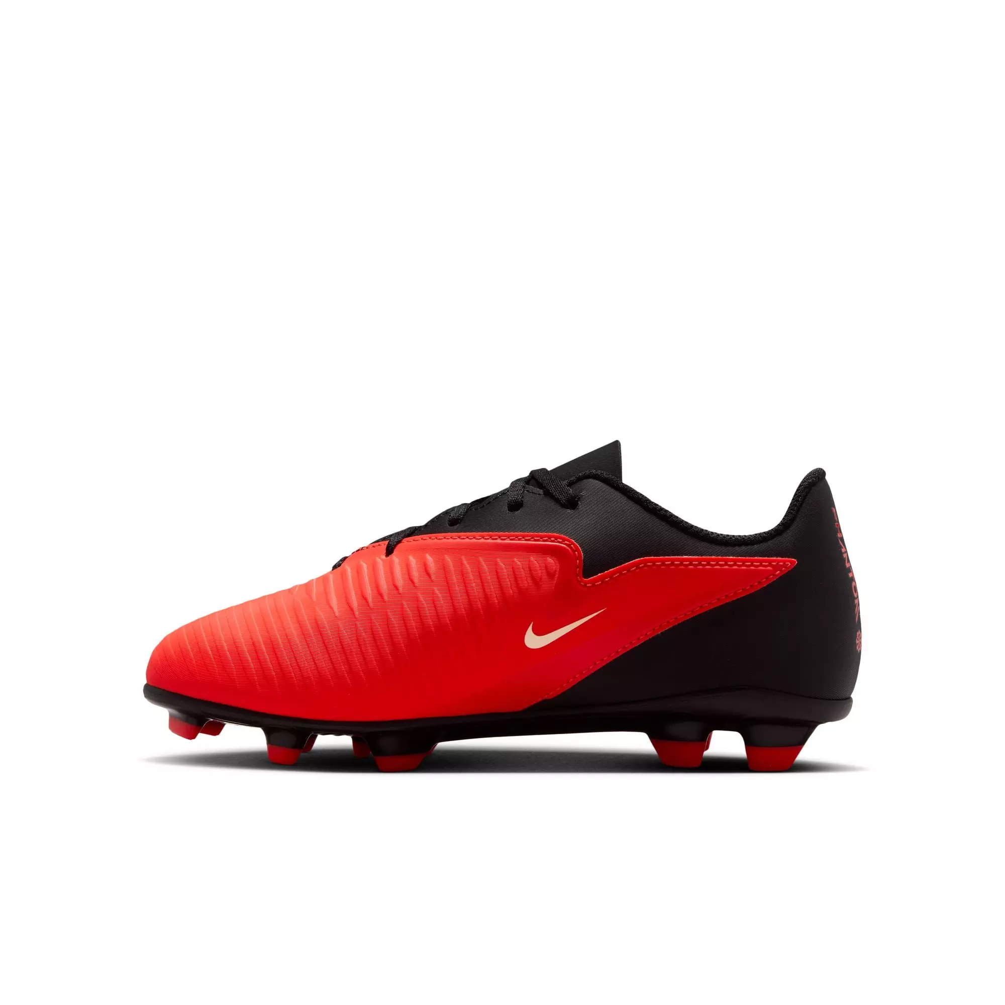 Nike Jr Phantom 6 Low Club Big Boy's Soccer Cleat - Red/Black - RED/BLACK