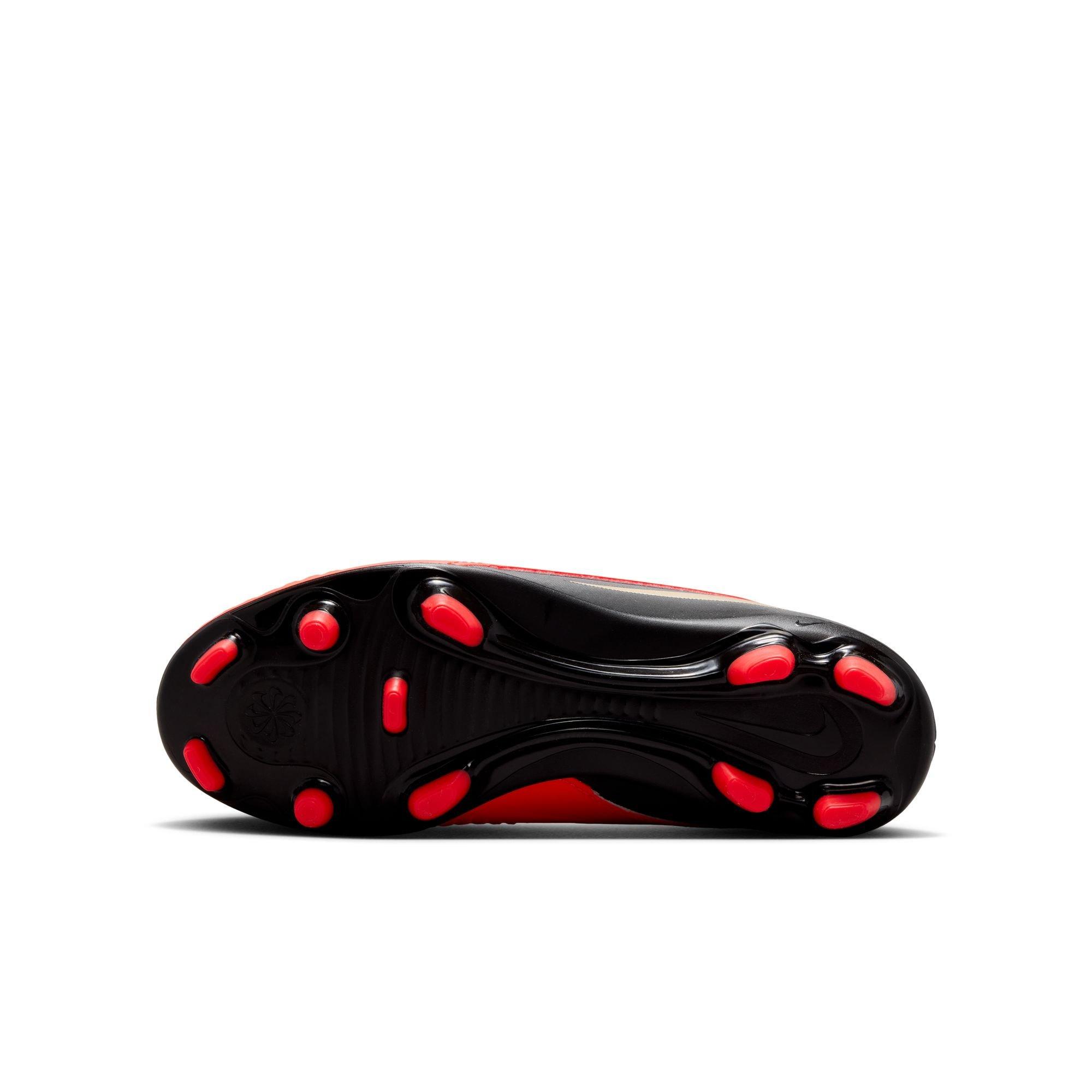 Nike Jr Phantom 6 Low Club Big Boy's Soccer Cleat - Red/Black - RED/BLACK