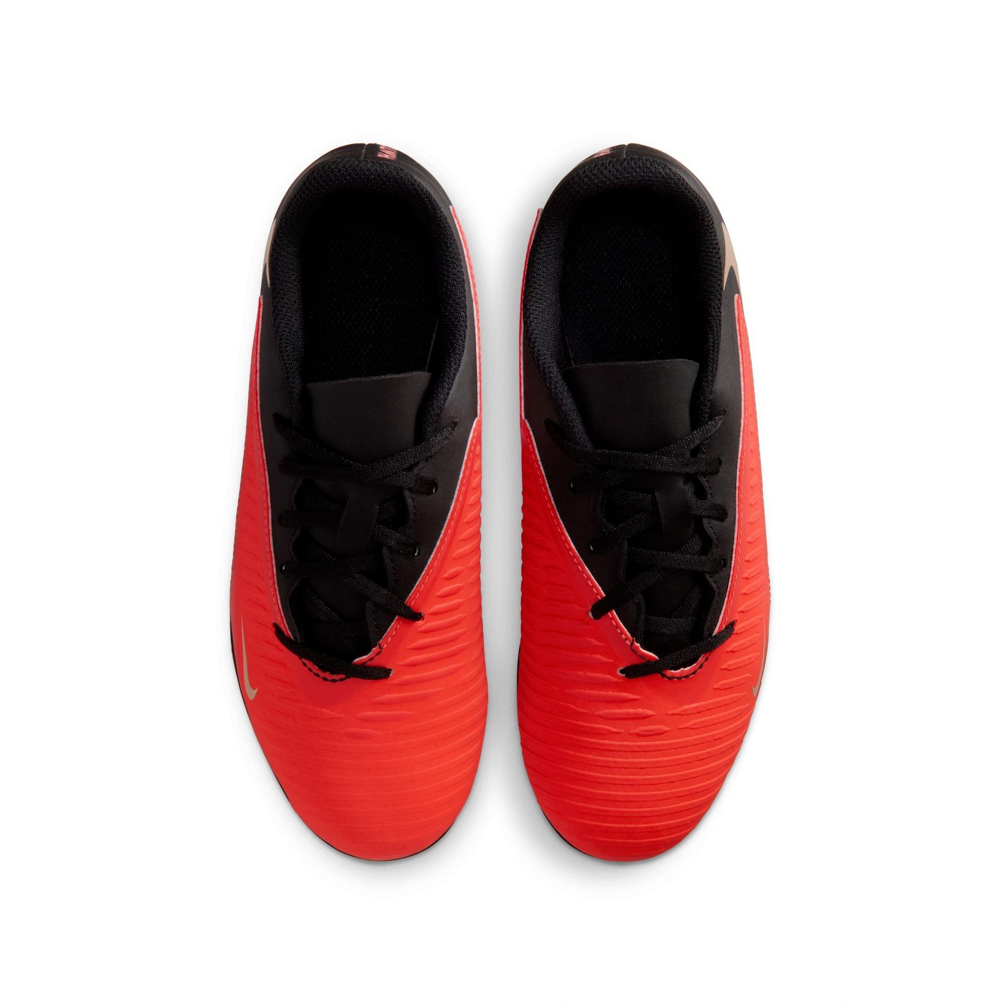 Nike Jr Phantom 6 Low Club Big Boy's Soccer Cleat - Red/Black - RED/BLACK