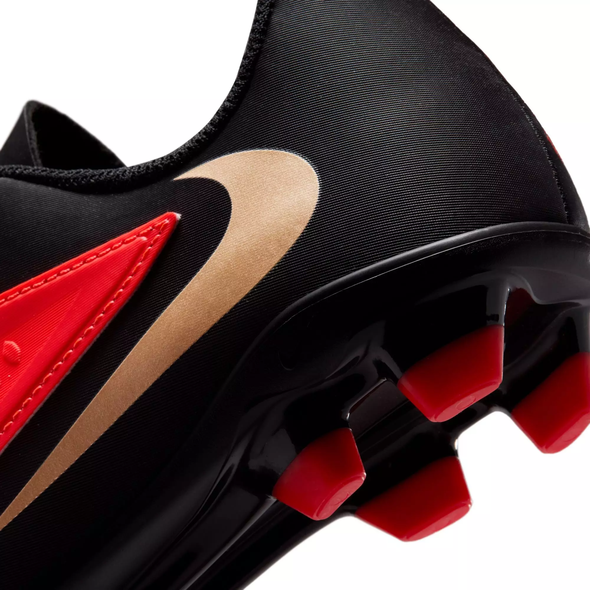 Nike Jr Phantom 6 Low Club Big Boy's Soccer Cleat - Red/Black - RED/BLACK