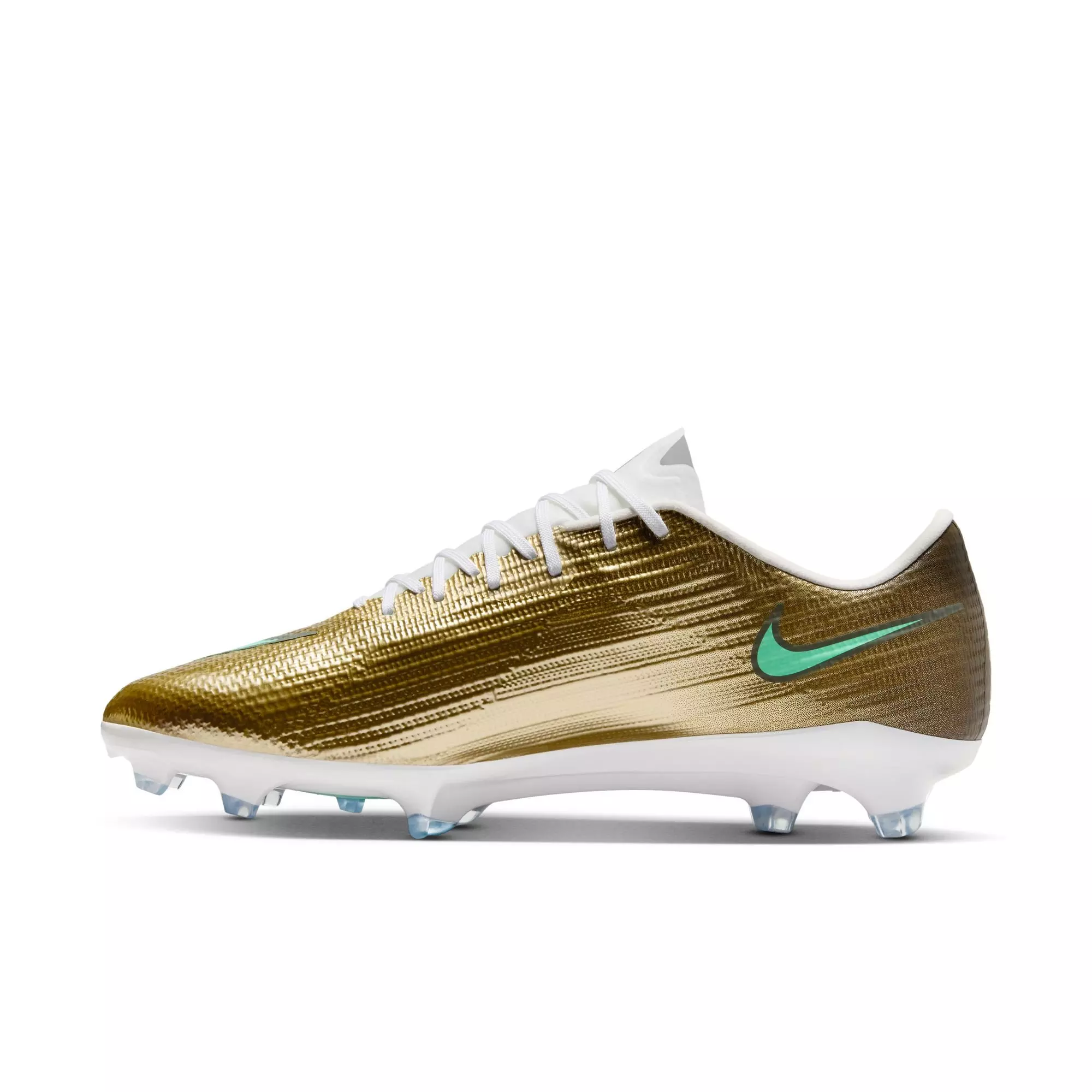 Nike Mercurial Superfly 11 Pro FG "Kylian Mbapp&eacute;" Men's Soccer Cleat - METALLIC GOLD/GREEN GLOW