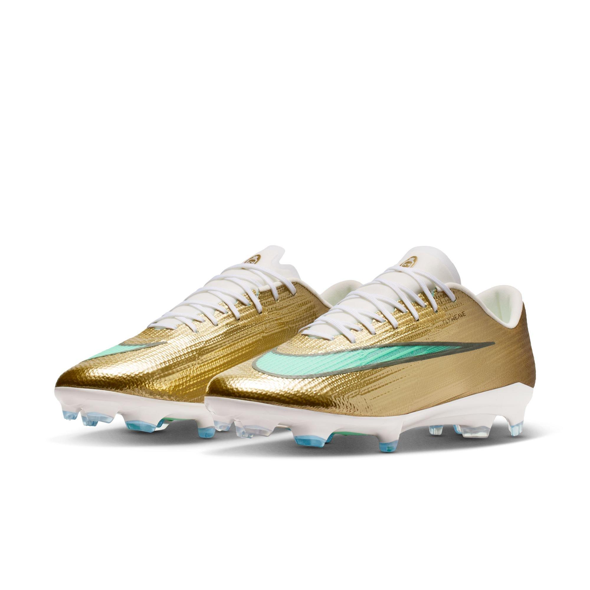 Nike Mercurial Superfly 11 Pro FG "Kylian Mbapp&eacute;" Men's Soccer Cleat - METALLIC GOLD/GREEN GLOW
