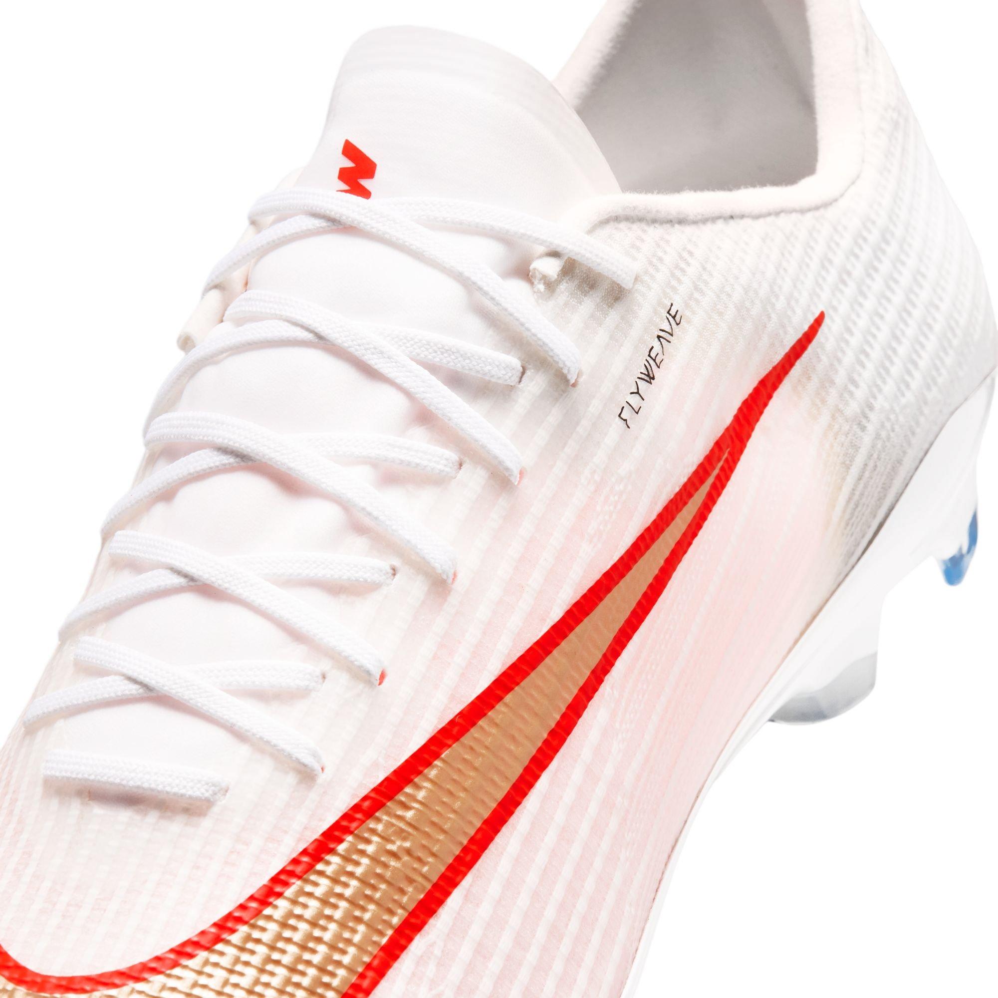 Nike Mercurial Superfly 11 Pro FG Low-Top "Bright Crimson" Men's Soccer Cleat - WHITE/BLUR/BRIGHT CRIMSON Thumbnail View 11