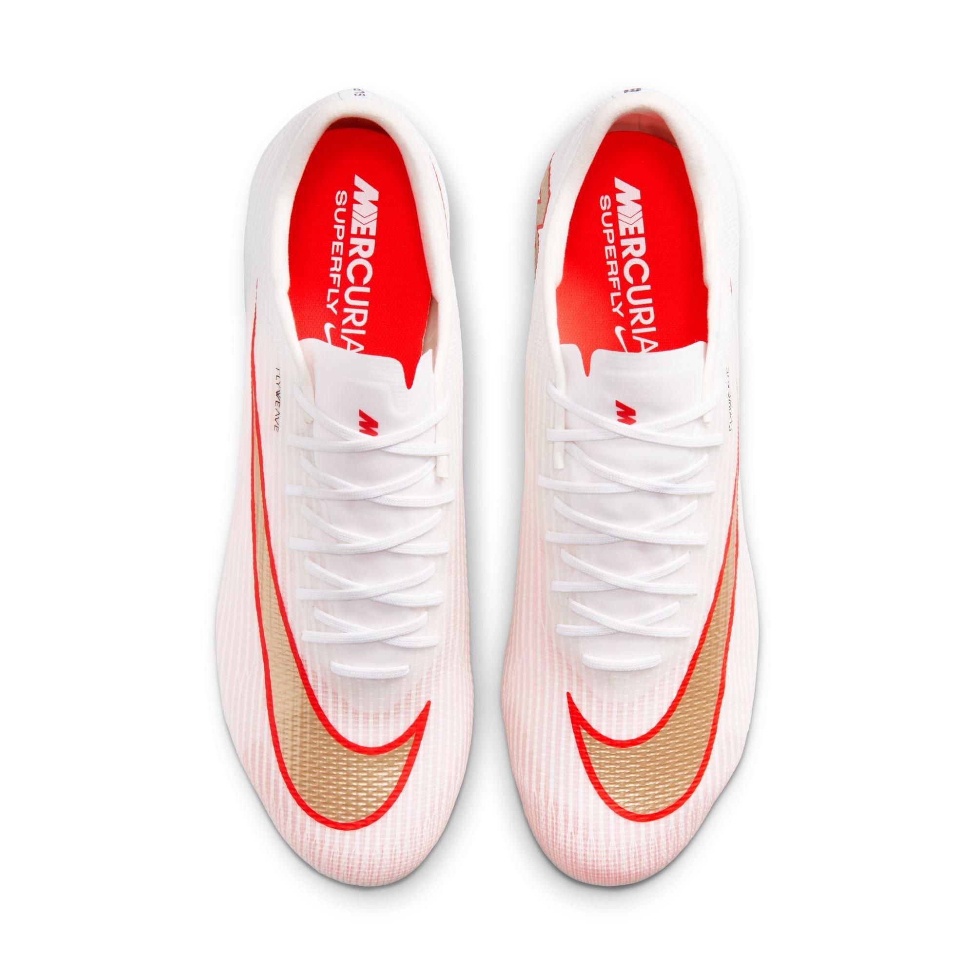Nike Mercurial Superfly 11 Pro FG Low-Top "Bright Crimson" Men's Soccer Cleat - WHITE/BLUR/BRIGHT CRIMSON Thumbnail View 8