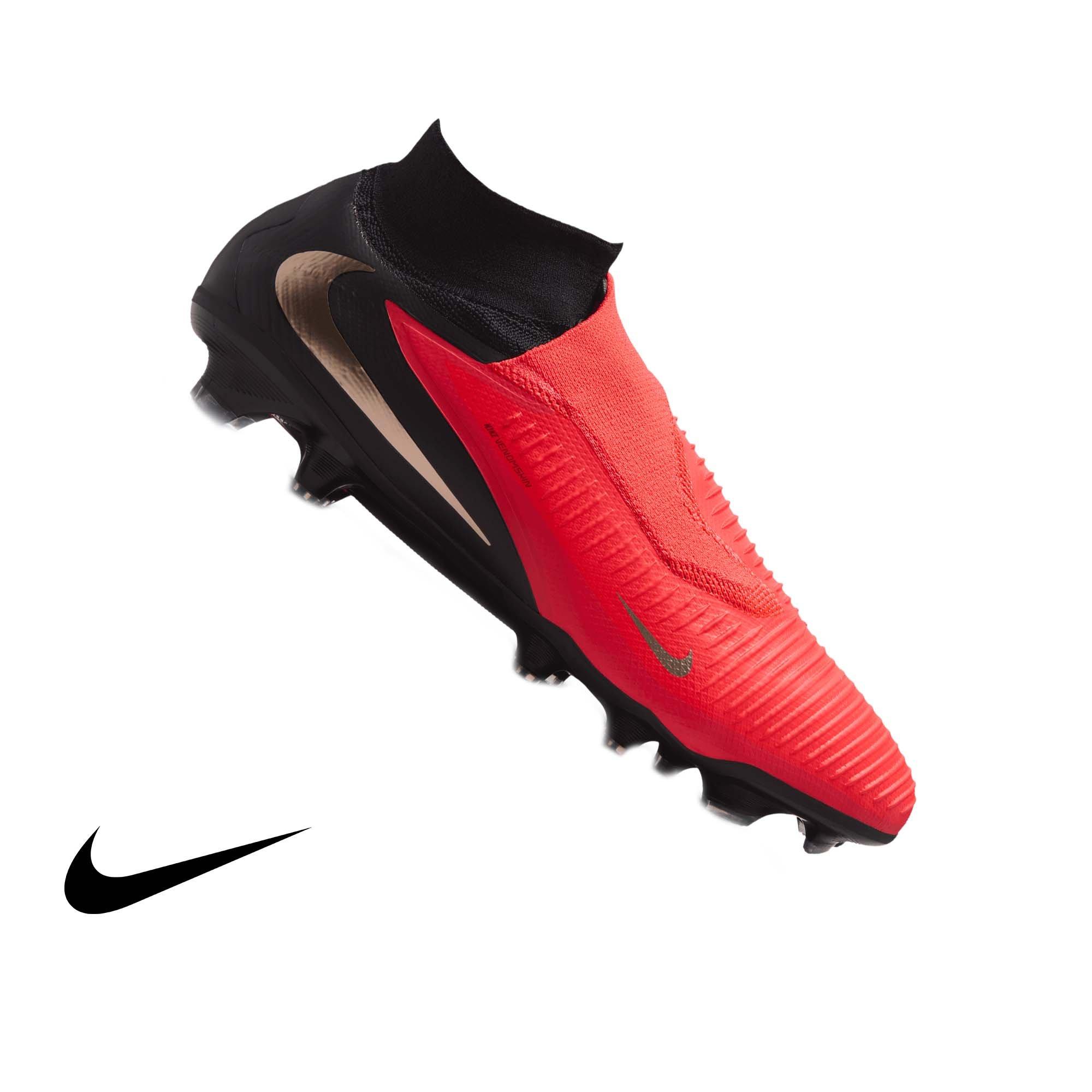 Nike Phantom 6 High Pro FG "Bright Crimson" Men's Soccer Cleat - BRIGHT CRIMSON/BLUR/BLACK Thumbnail View 1