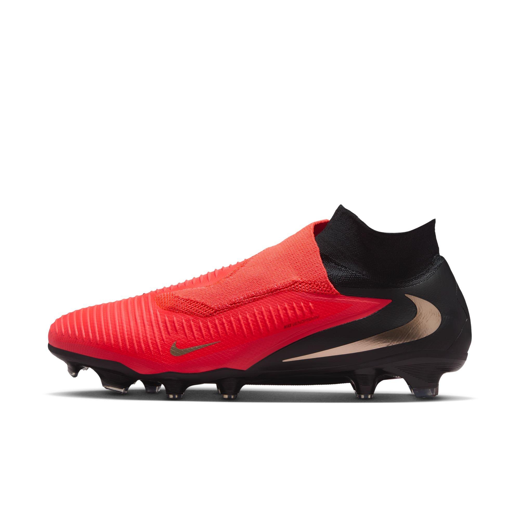 Nike Phantom 6 High Pro FG "Bright Crimson" Men's Soccer Cleat - BRIGHT CRIMSON/BLUR/BLACK Thumbnail View 4