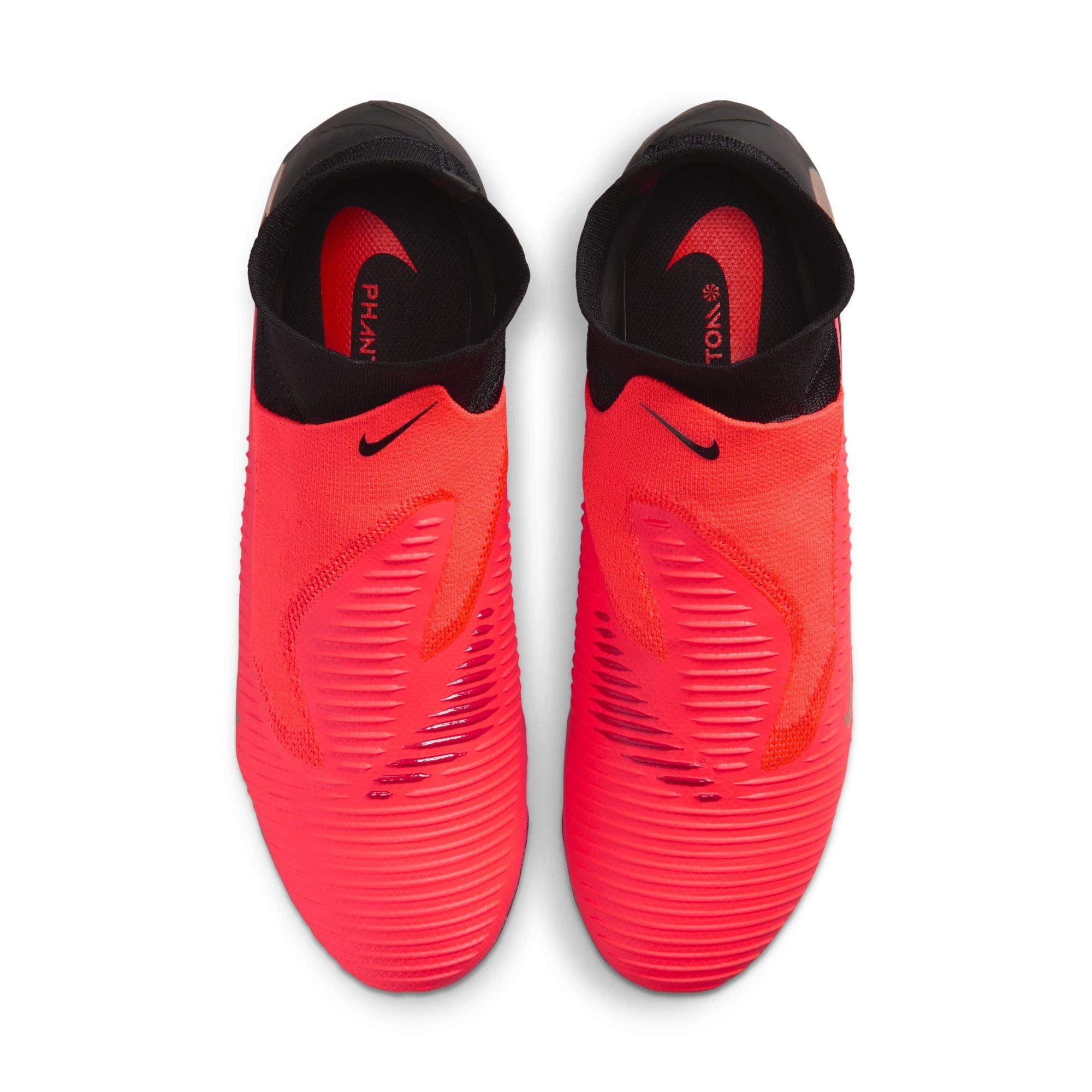Nike Phantom 6 High Pro FG "Bright Crimson" Men's Soccer Cleat - BRIGHT CRIMSON/BLUR/BLACK Thumbnail View 7