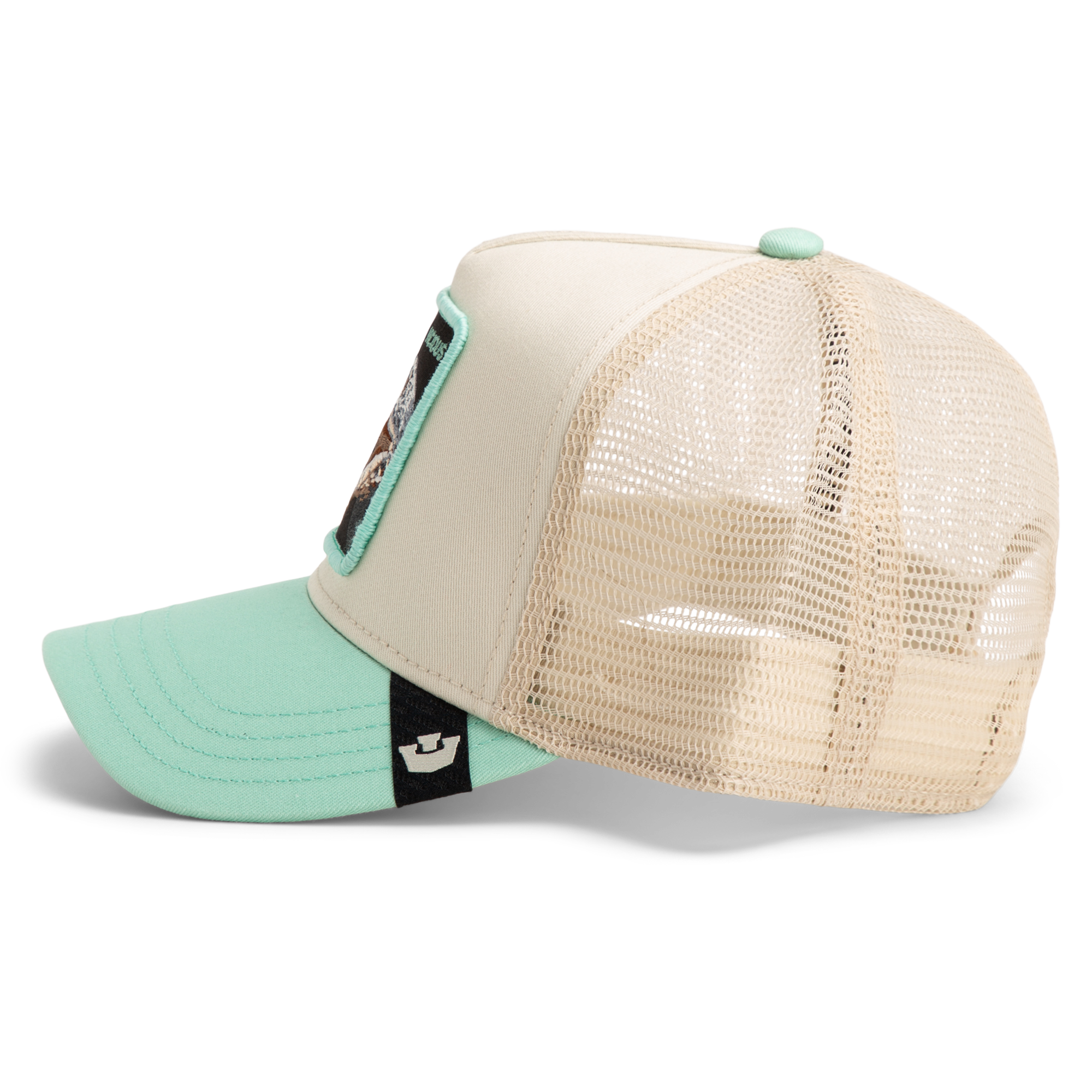 Goorin' Bros Vicious Trucker Snapback Hat - Cream/Mint - MINT Thumbnail View 4