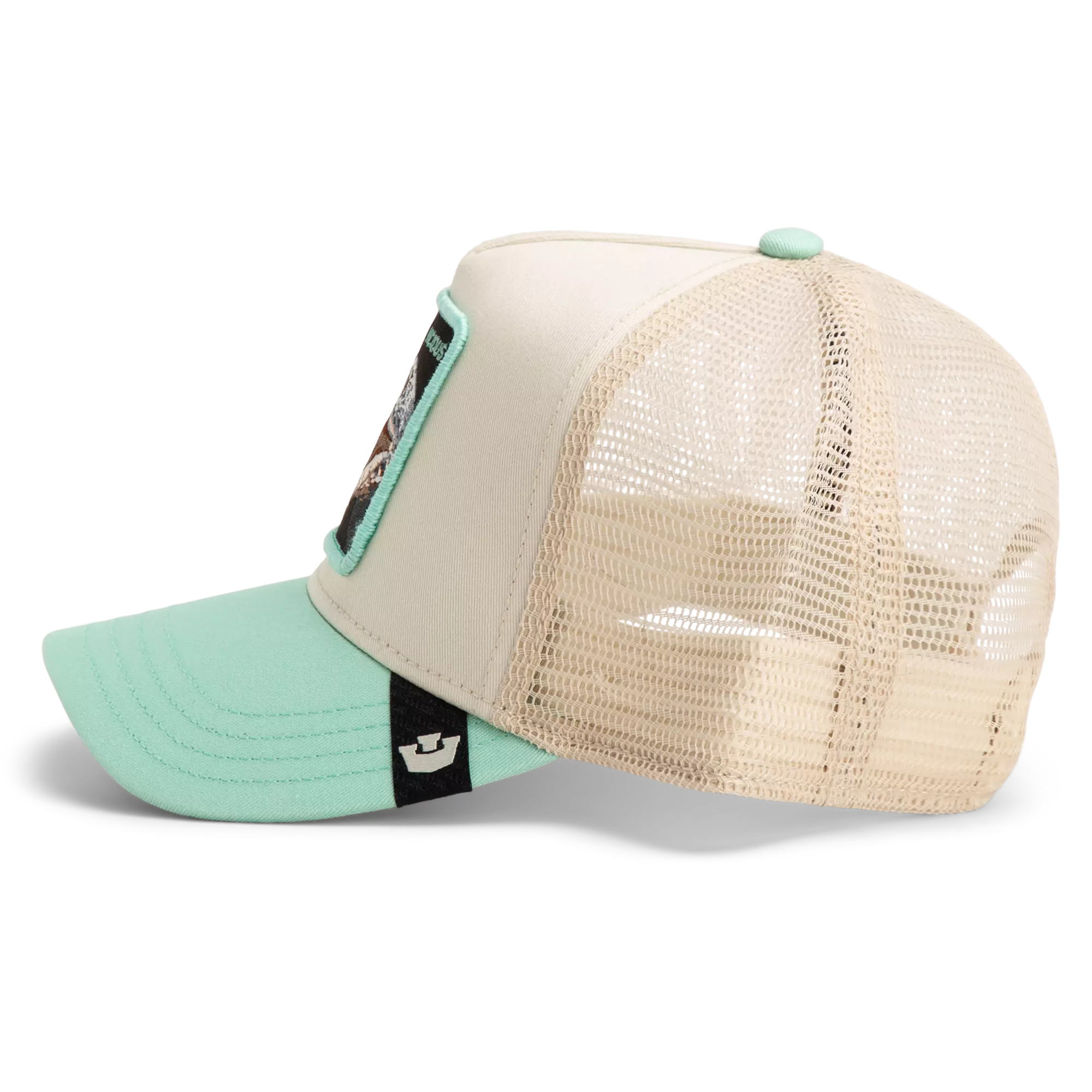 Goorin' Bros Vicious Trucker Snapback Hat - Cream/Mint - MINT