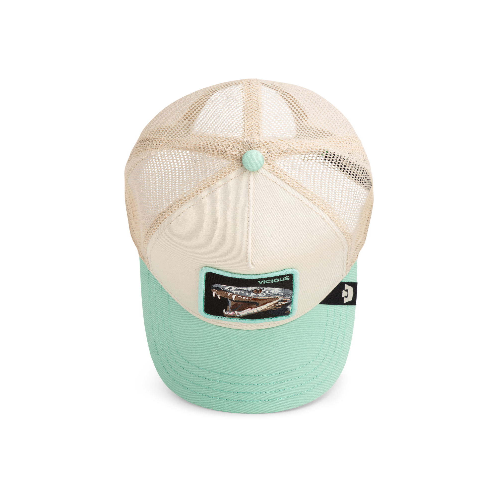 Goorin' Bros Vicious Trucker Snapback Hat - Cream/Mint - MINT Thumbnail View 5