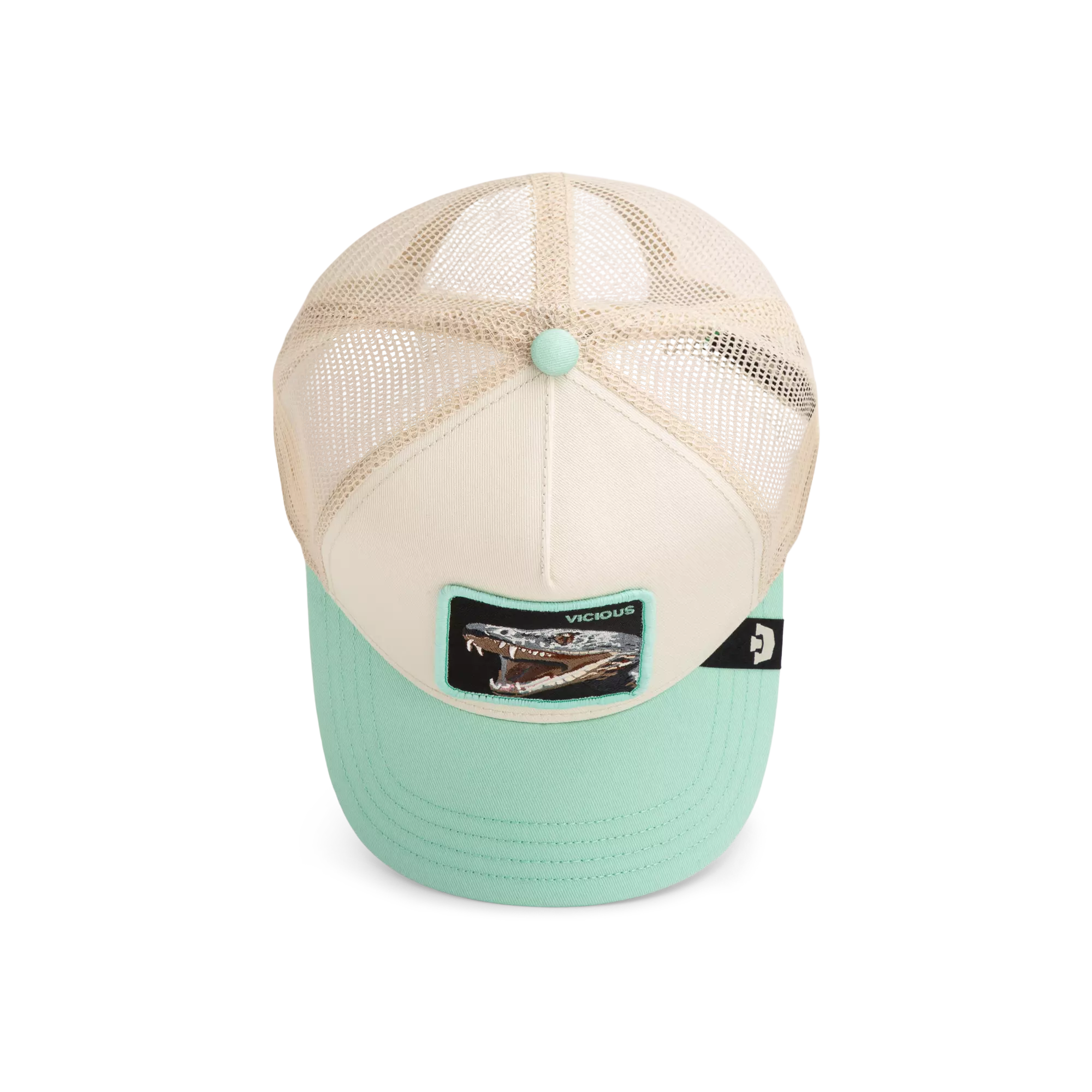 Goorin' Bros Vicious Trucker Snapback Hat - Cream/Mint - MINT