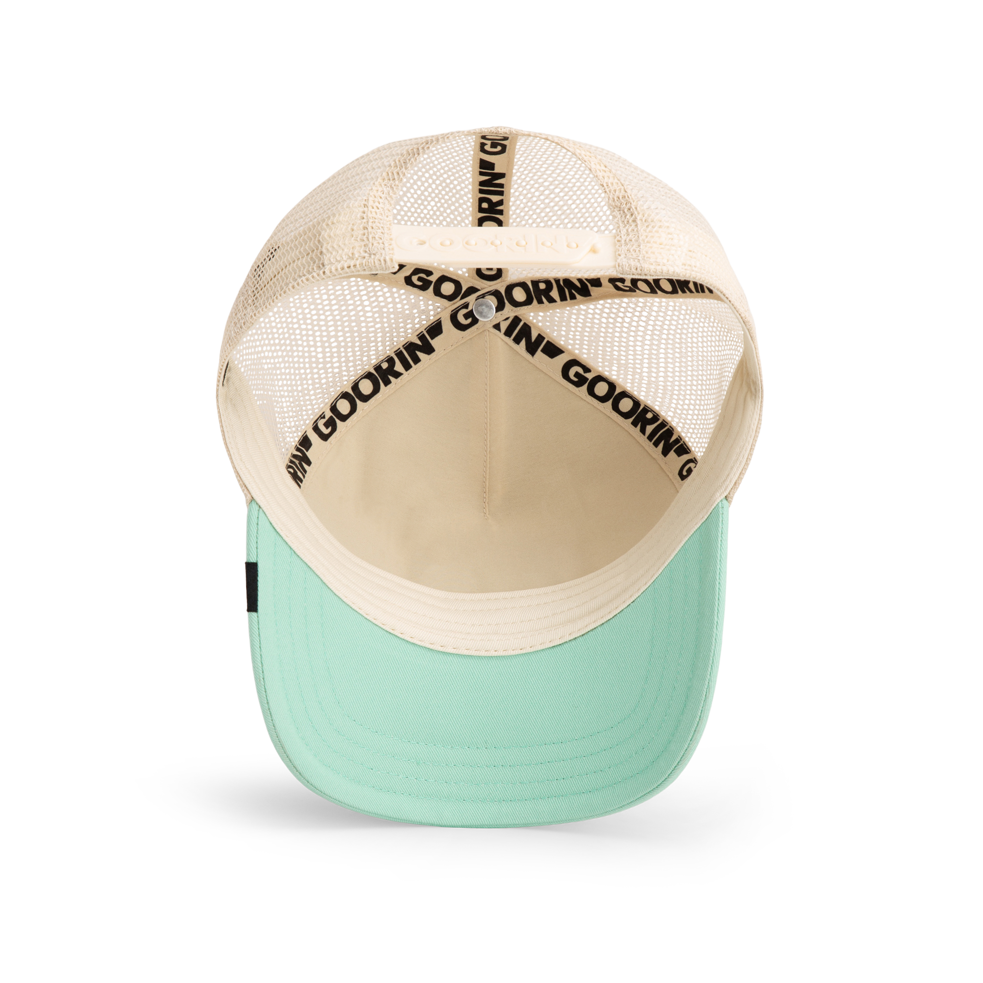Goorin' Bros Vicious Trucker Snapback Hat - Cream/Mint - MINT Thumbnail View 6