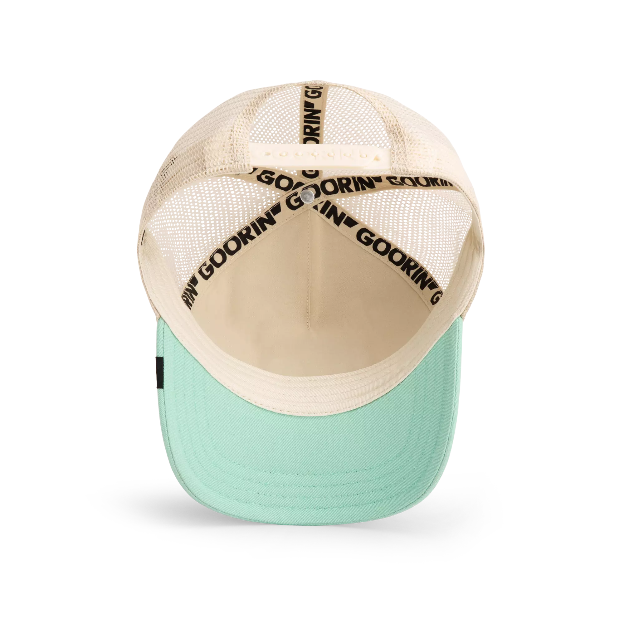 Goorin' Bros Vicious Trucker Snapback Hat - Cream/Mint - MINT
