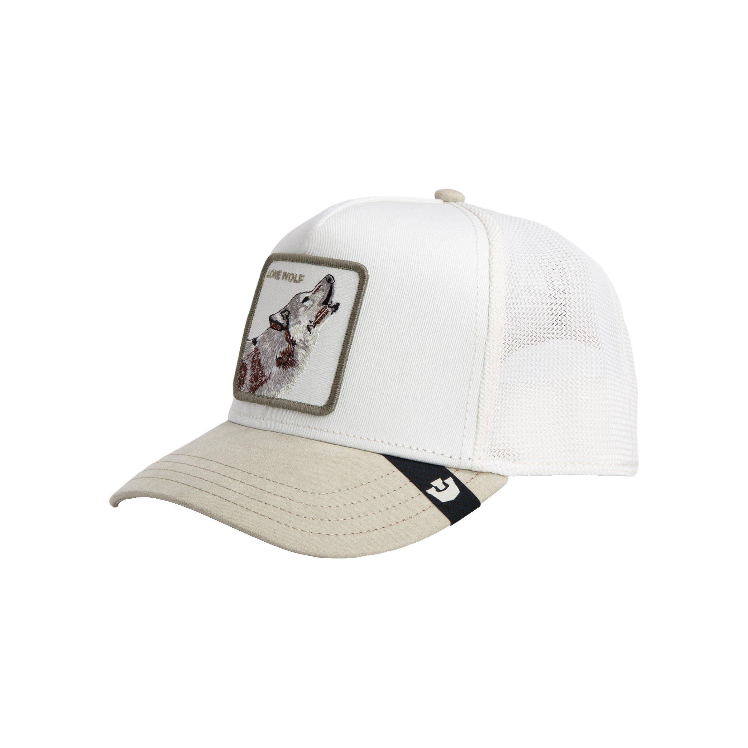 Goorin' Bros Suede Wolf Snapback Trucker Hat-Grey - GREY Thumbnail View 1
