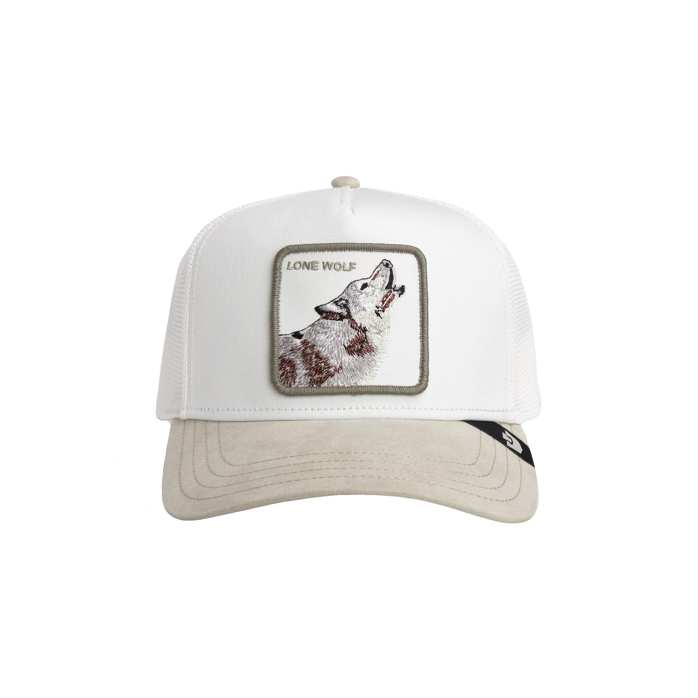 Goorin' Bros Suede Wolf Snapback Trucker Hat-Grey - GREY Thumbnail View 2