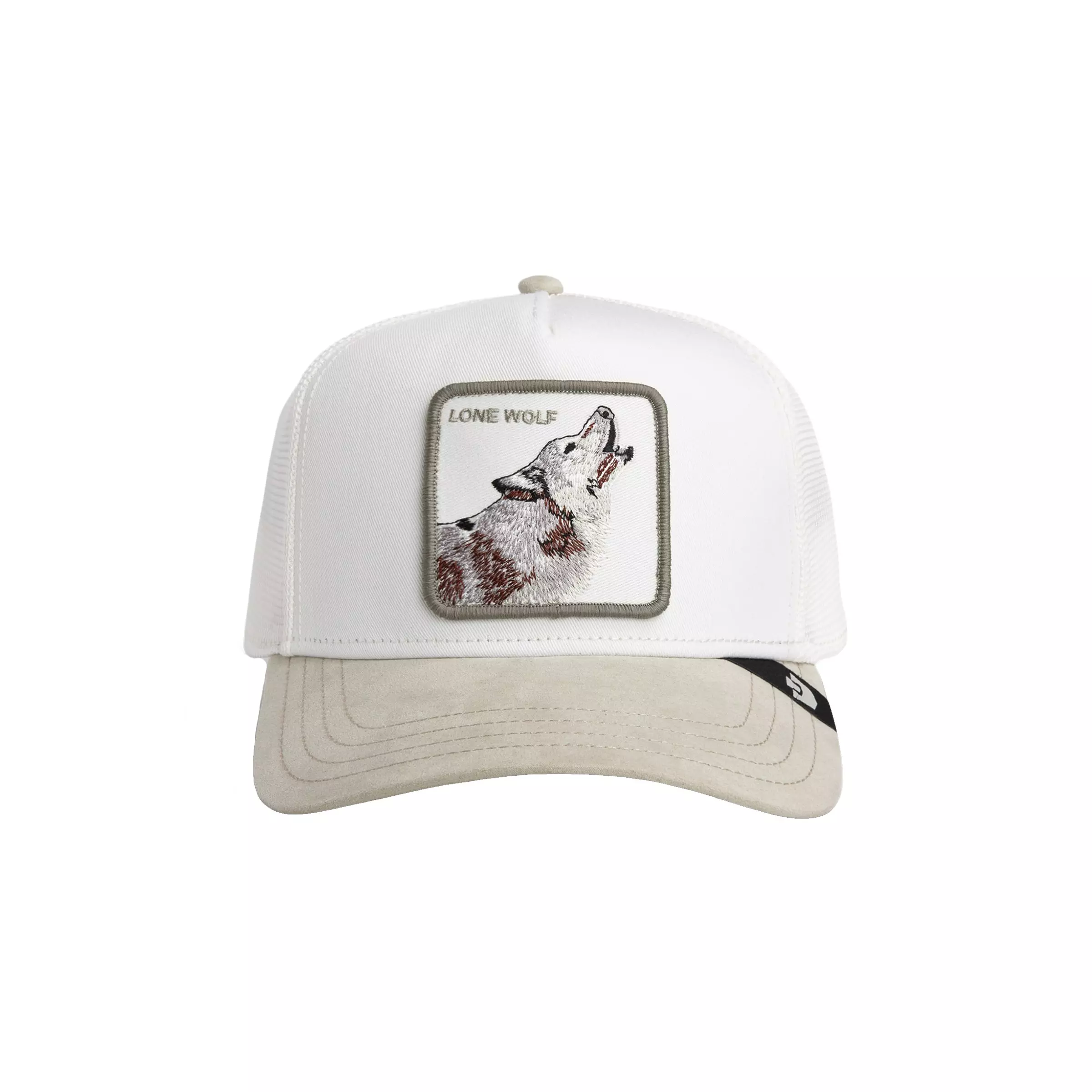 Goorin' Bros Suede Wolf Snapback Trucker Hat-Grey - GREY