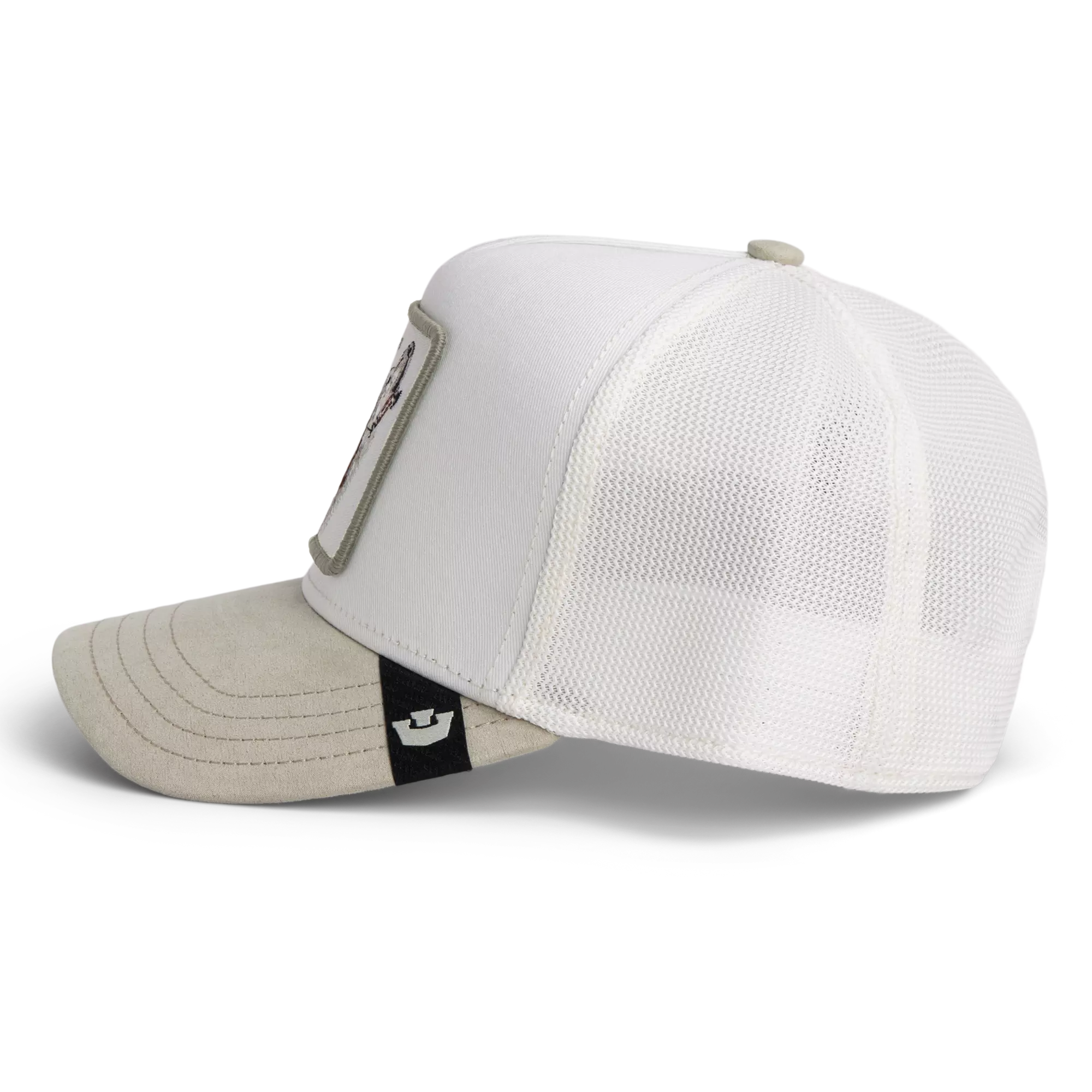 Goorin' Bros Suede Wolf Snapback Trucker Hat-Grey - GREY