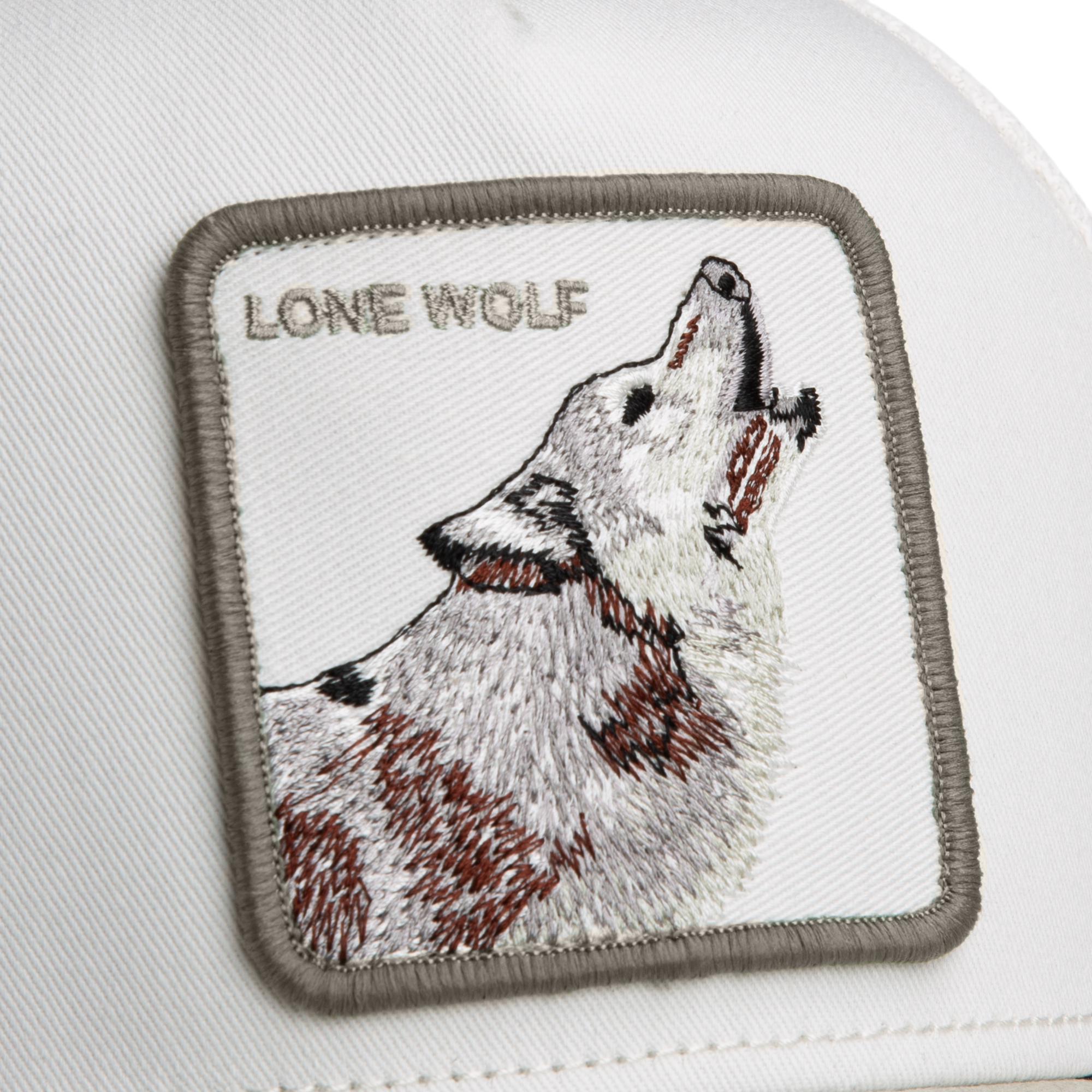 Goorin' Bros Suede Wolf Snapback Trucker Hat-Grey - GREY Thumbnail View 4