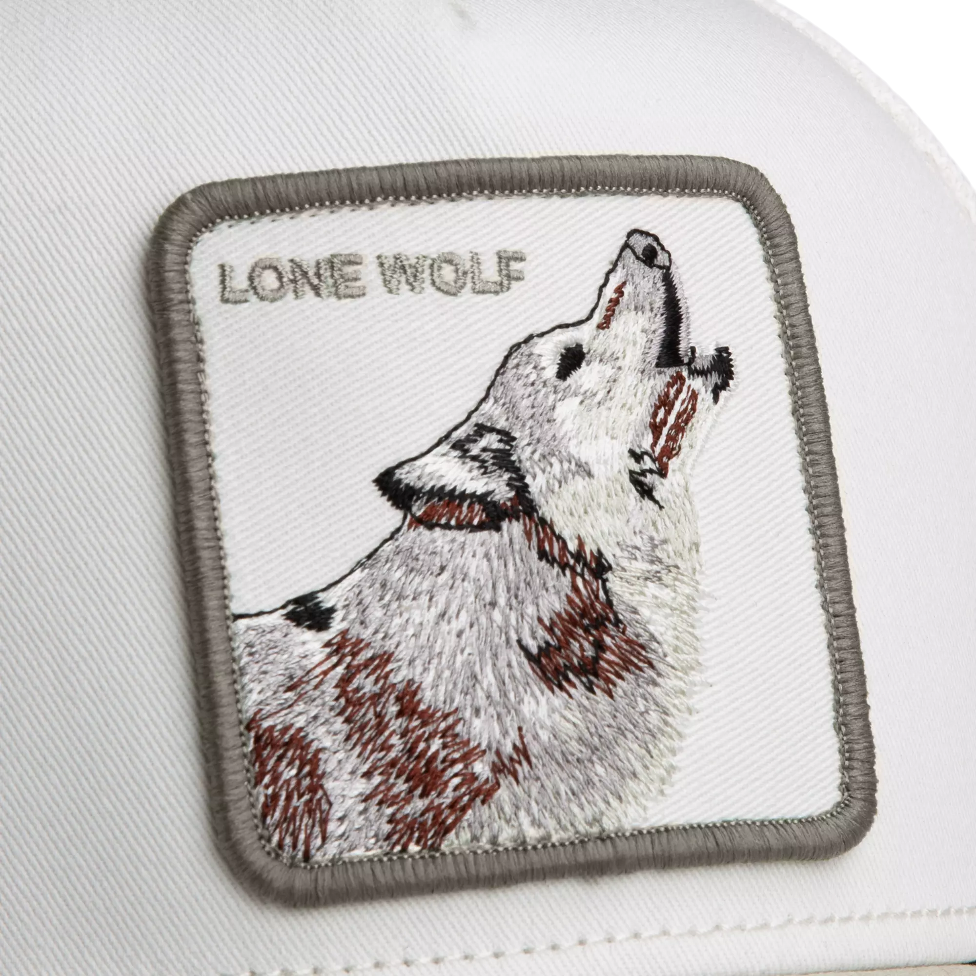 Goorin' Bros Suede Wolf Snapback Trucker Hat-Grey - GREY