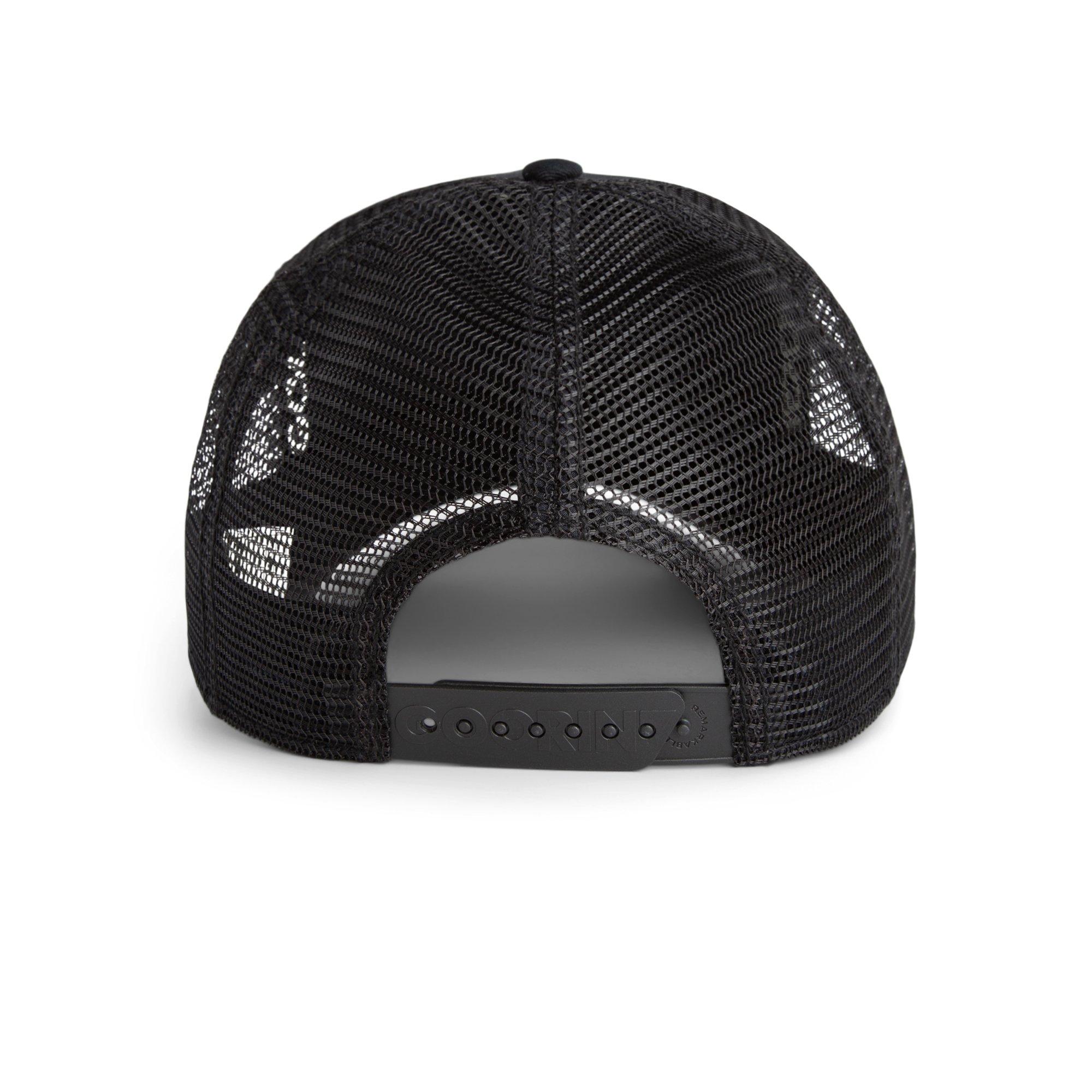 Goorin' Bros Panther Snapback Trucker Hat-Black - BLACK Thumbnail View 4