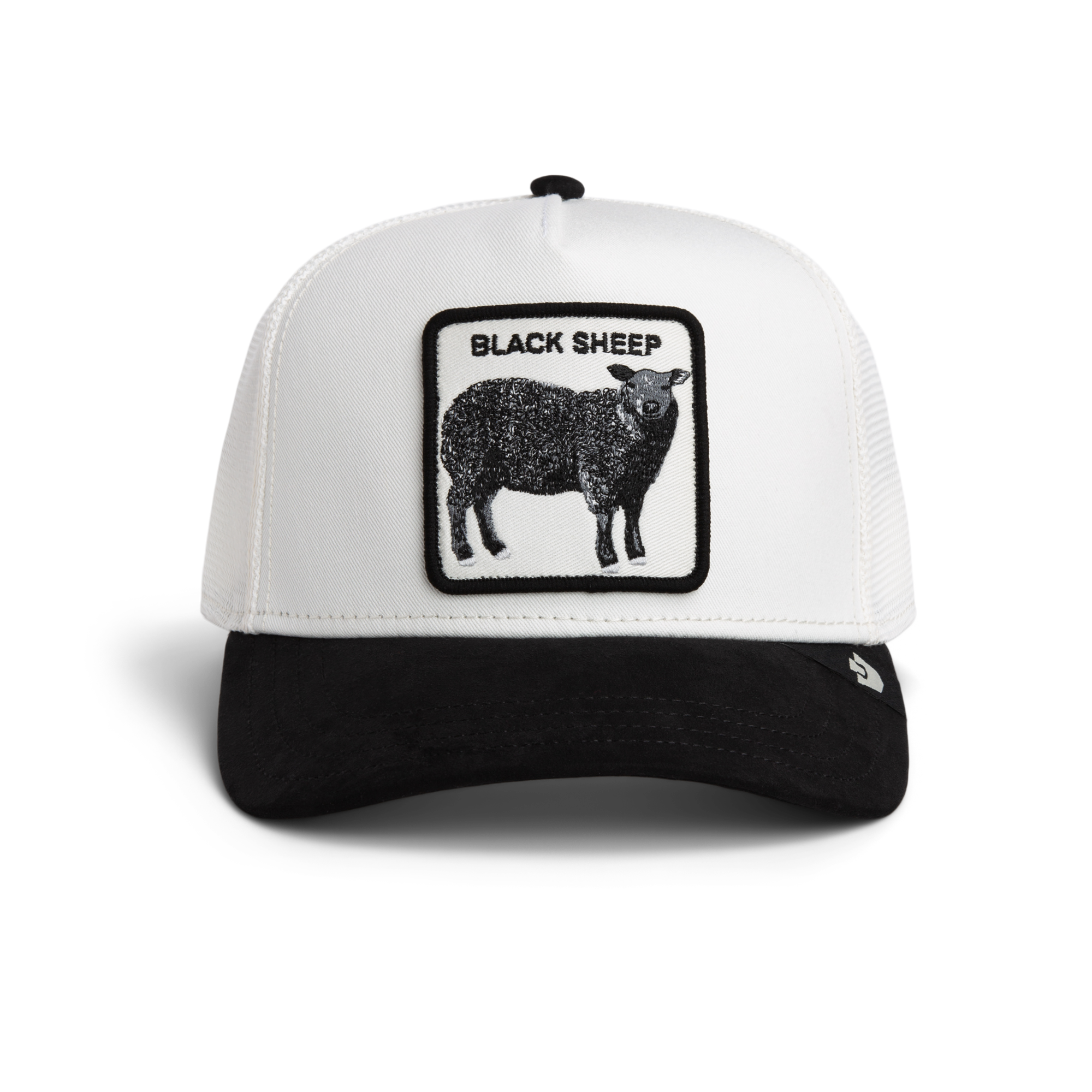 Goorin' Bros Suede Sheep Snapback Hat-White/Black - WHITE/BLACK Thumbnail View 3