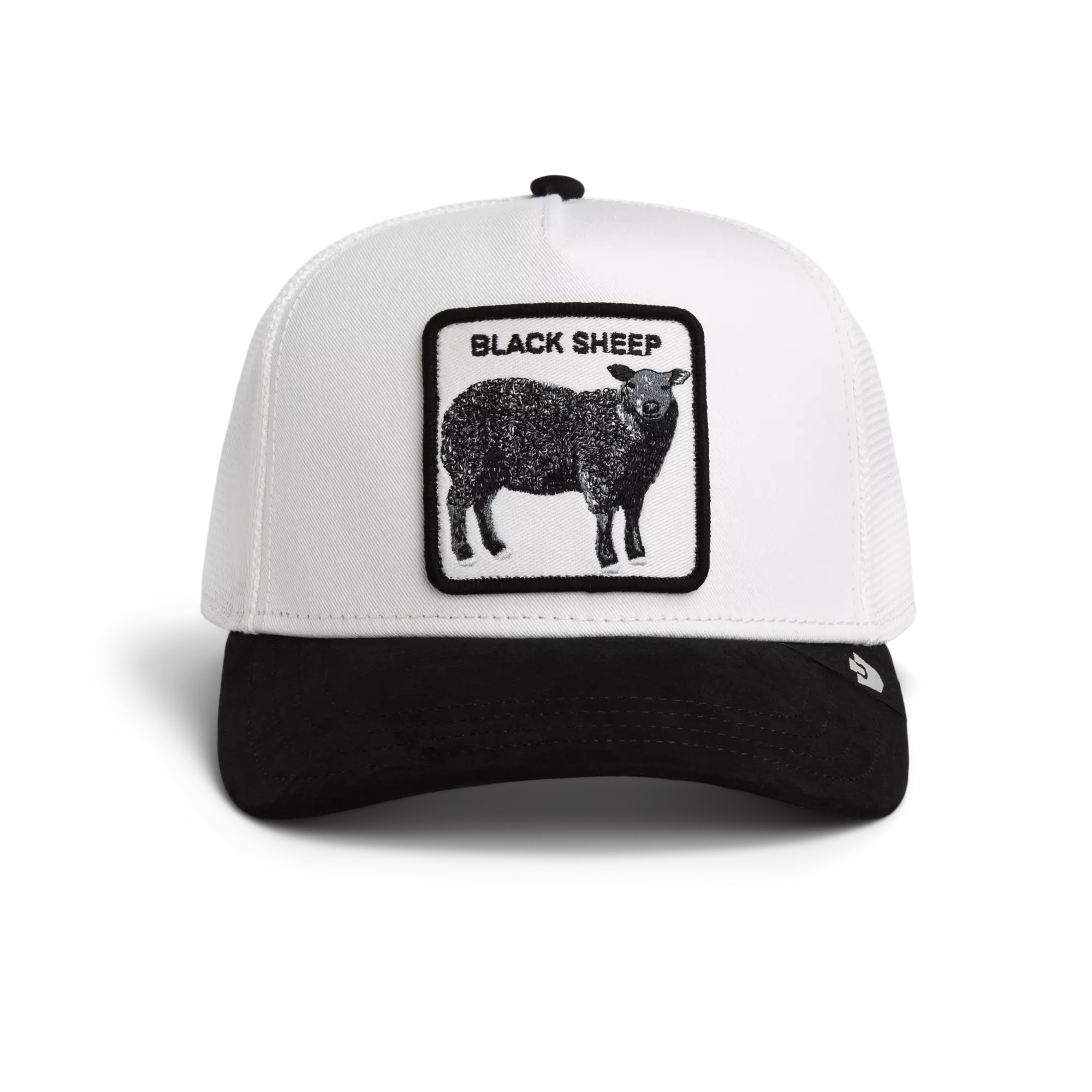 Goorin' Bros Suede Sheep Snapback Hat-White/Black - WHITE/BLACK