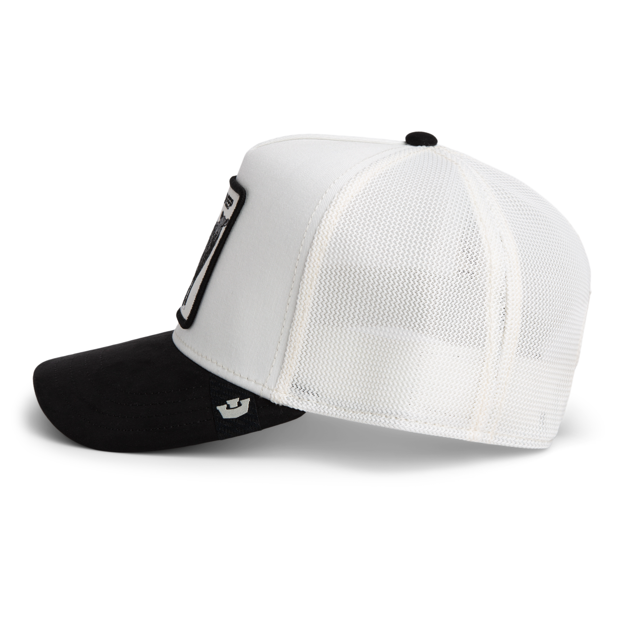 Goorin' Bros Suede Sheep Snapback Hat-White/Black - WHITE/BLACK Thumbnail View 4