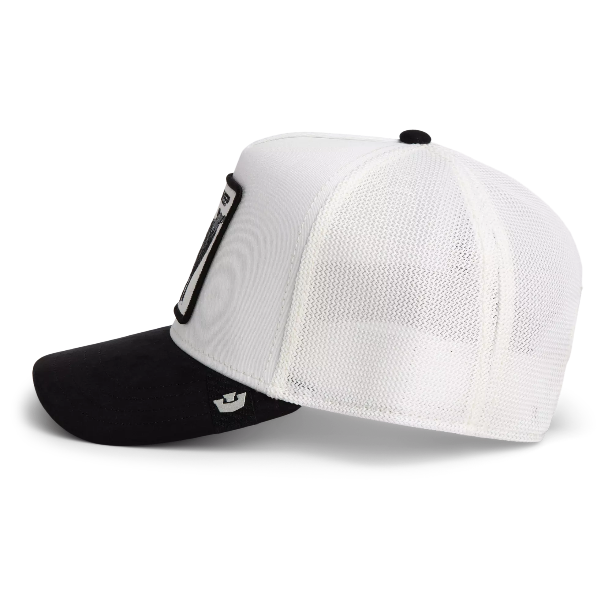 Goorin' Bros Suede Sheep Snapback Hat-White/Black - WHITE/BLACK