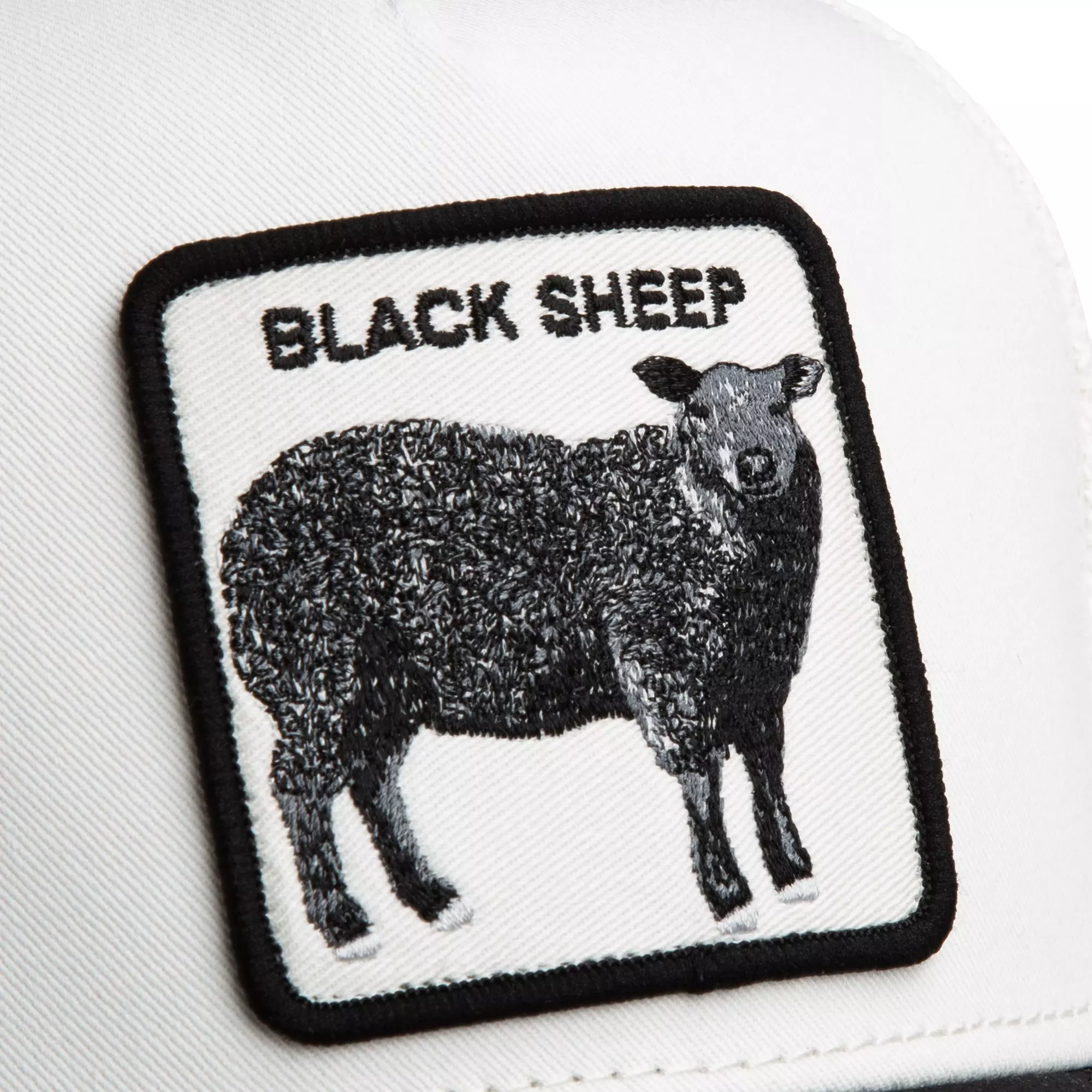 Goorin' Bros Suede Sheep Snapback Hat-White/Black - WHITE/BLACK