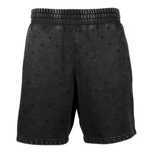 Reason Men's Washed Rhinestone Shorts - Black