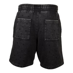 Reason Men's Washed Rhinestone Shorts - Black