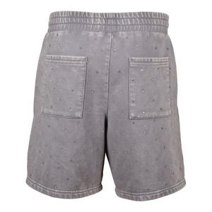 Reason Men's Washed Rhinestone Shorts - Grey