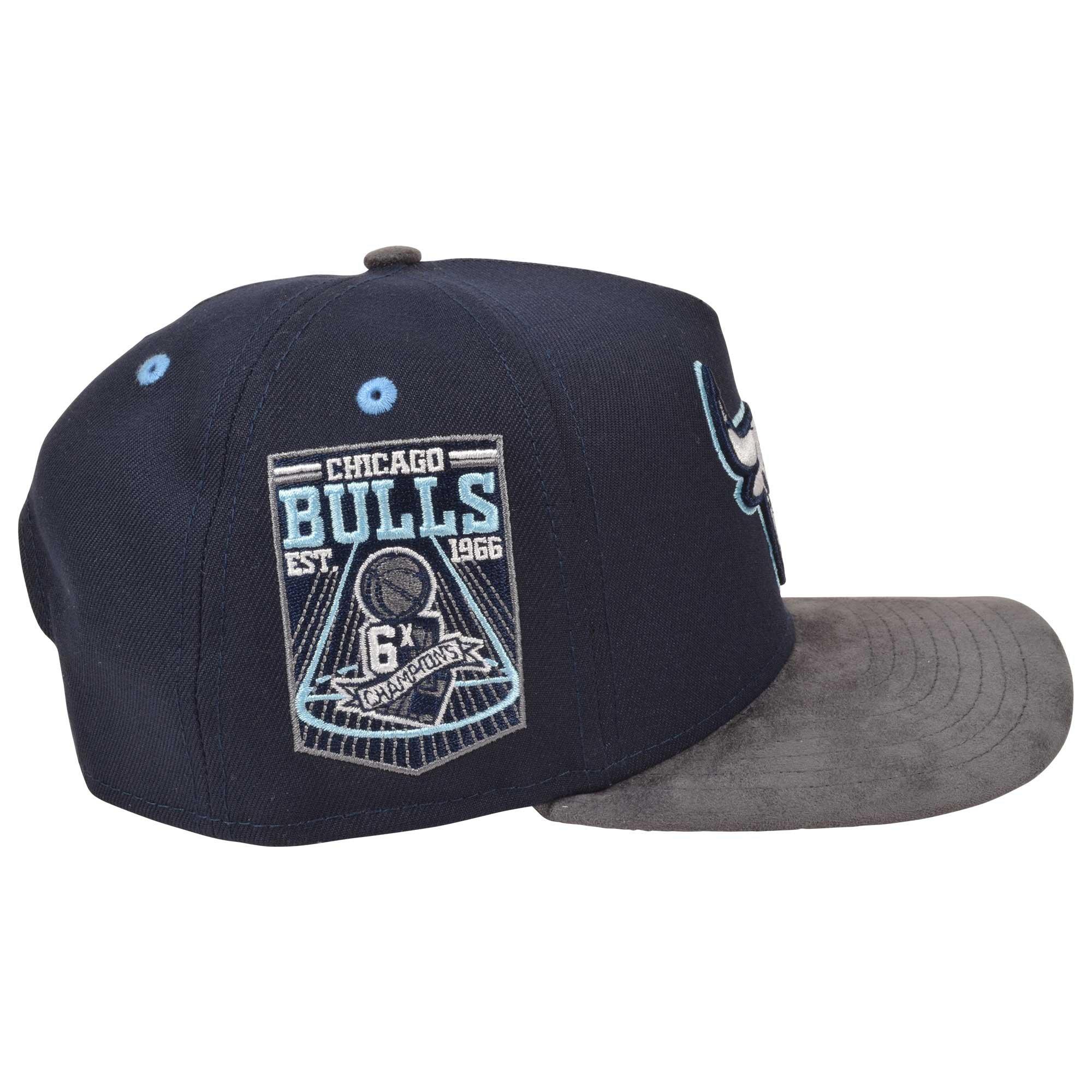New Era Chicago Bulls 9FIFTY A-Frame Flint XIII Snapback Hat-Navy - NAVY Thumbnail View 4