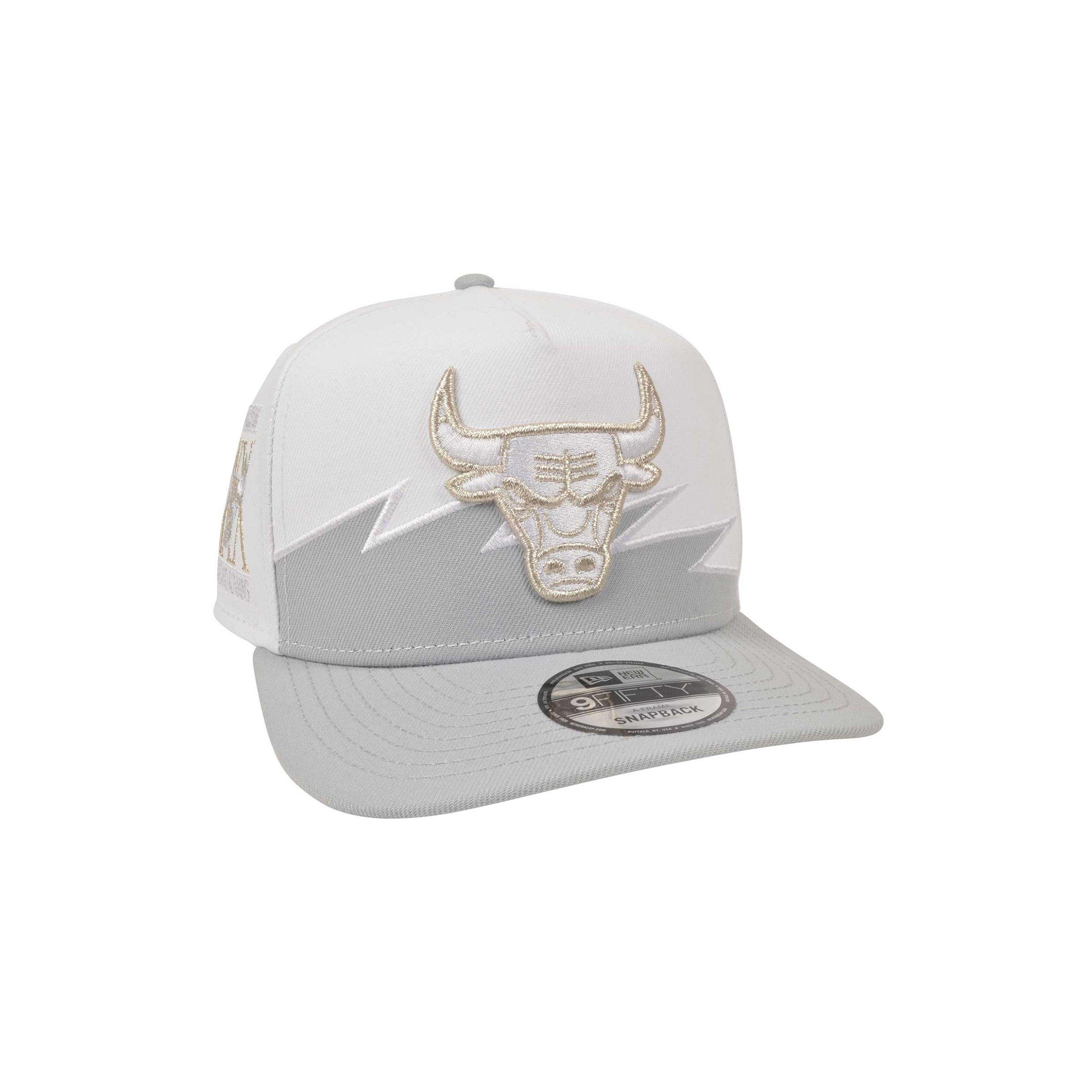 New Era Chicago Bulls 9FIFTY A-Frame Silver V White/Silver Snapback Hat