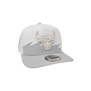 New Era Chicago Bulls 9FIFTY A-Frame Silver V Snapback Hat-White/Silver