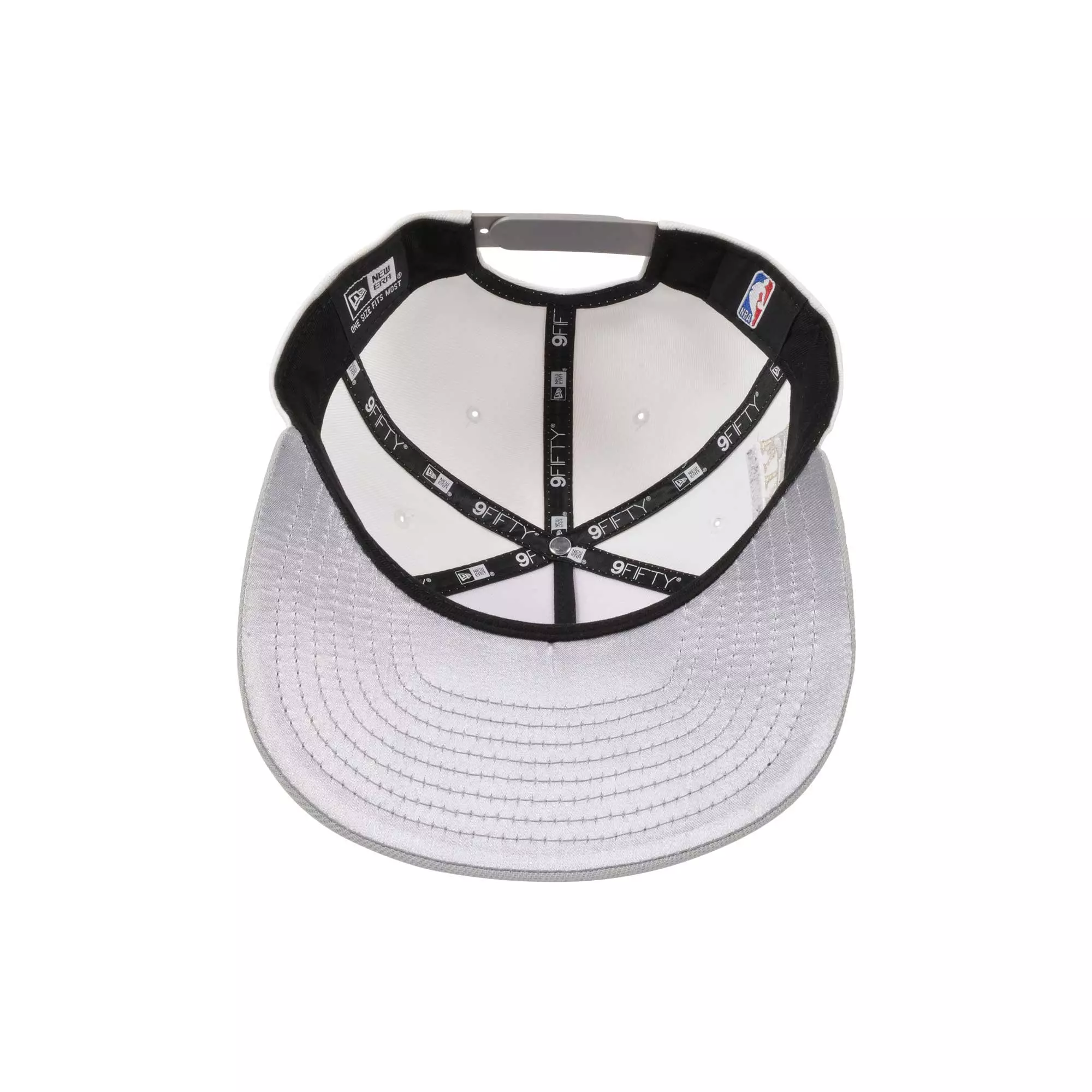 New Era Chicago Bulls 9FIFTY A-Frame Silver V Snapback Hat-White/Silver - WHITE/SILVER