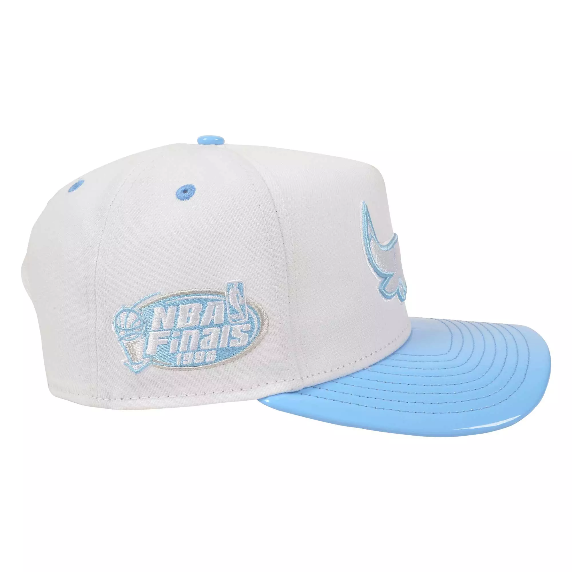 New Era Chicago Bulls 9FIFTY A-Frame XI Low Snapback Hat - White/Blue - WHITE/LT BLUE