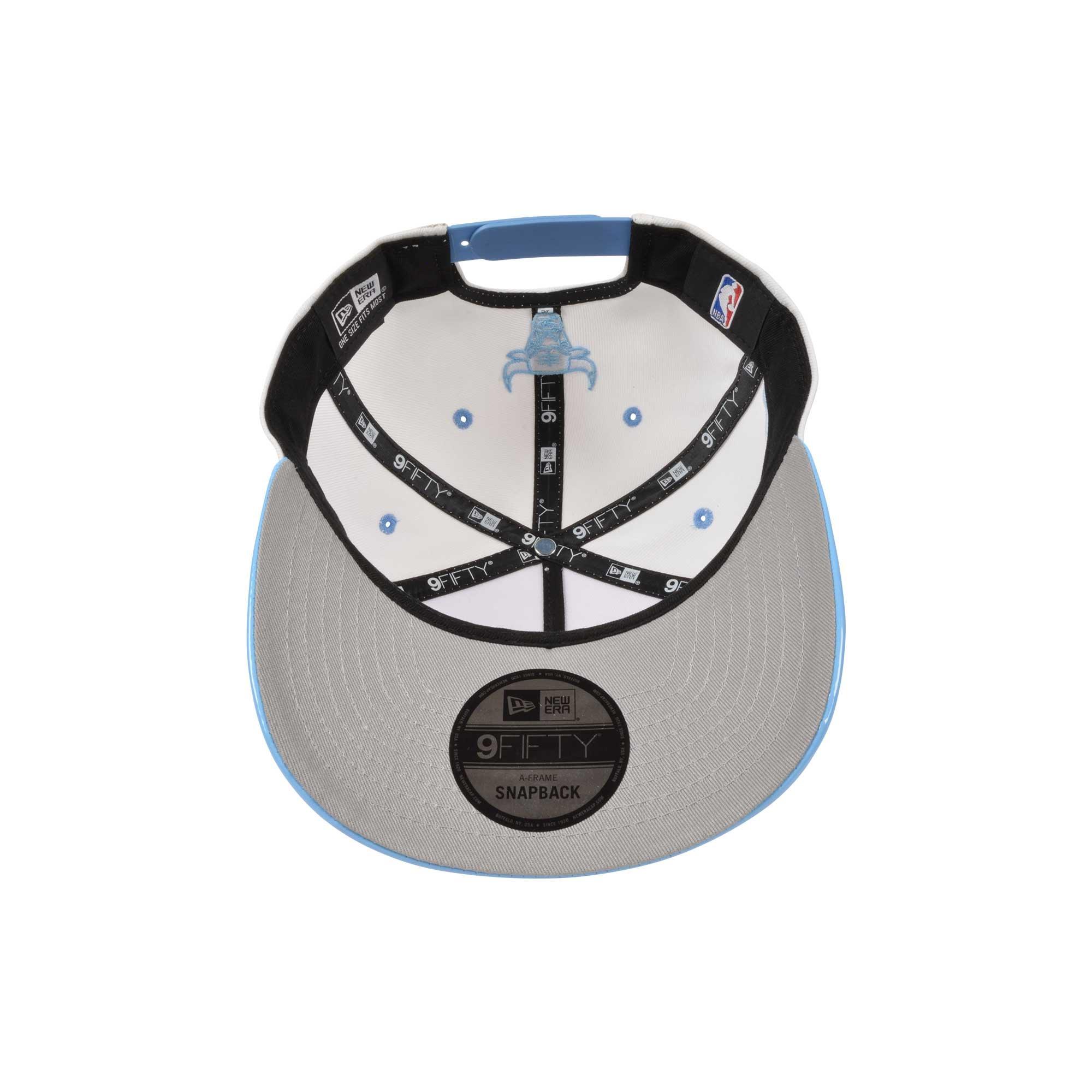 New Era Chicago Bulls 9FIFTY A-Frame XI Low Snapback Hat - White/Blue - WHITE/LT BLUE Thumbnail View 5