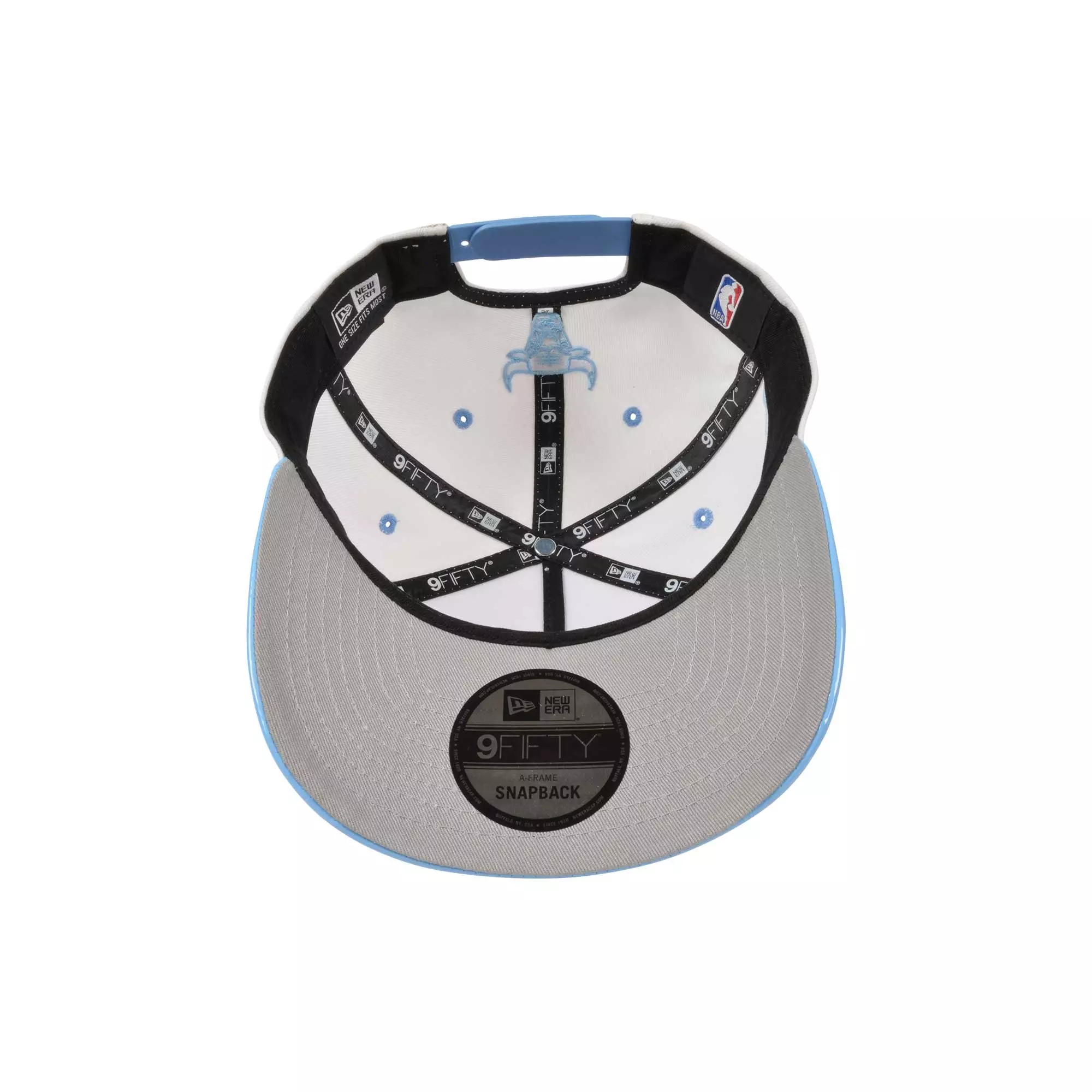New Era Chicago Bulls 9FIFTY A-Frame XI Low Snapback Hat-White/Blue - WHITE/LT BLUE